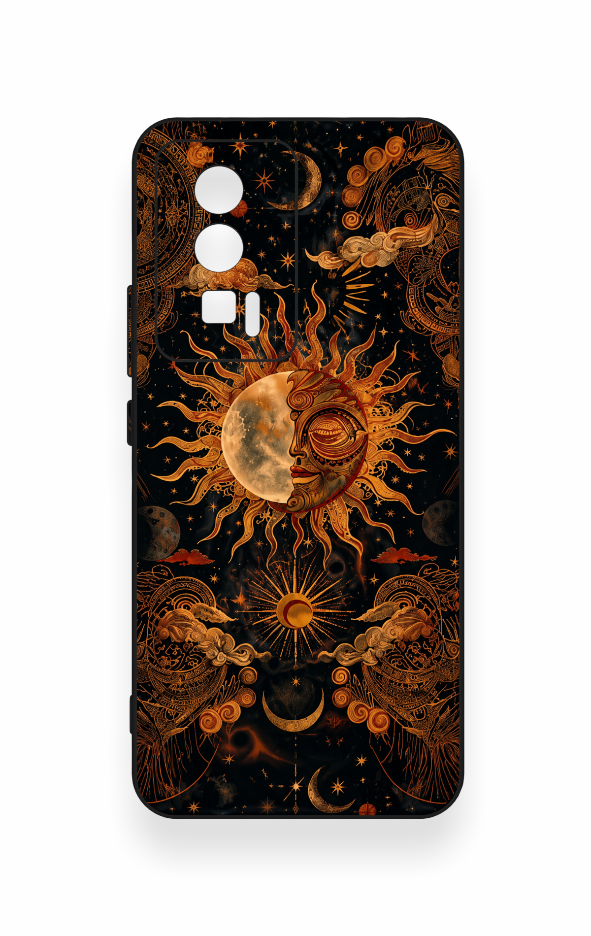 Poco F5 Pro Uyumlu Mistik Güneş Desenli Silikon Kılıf