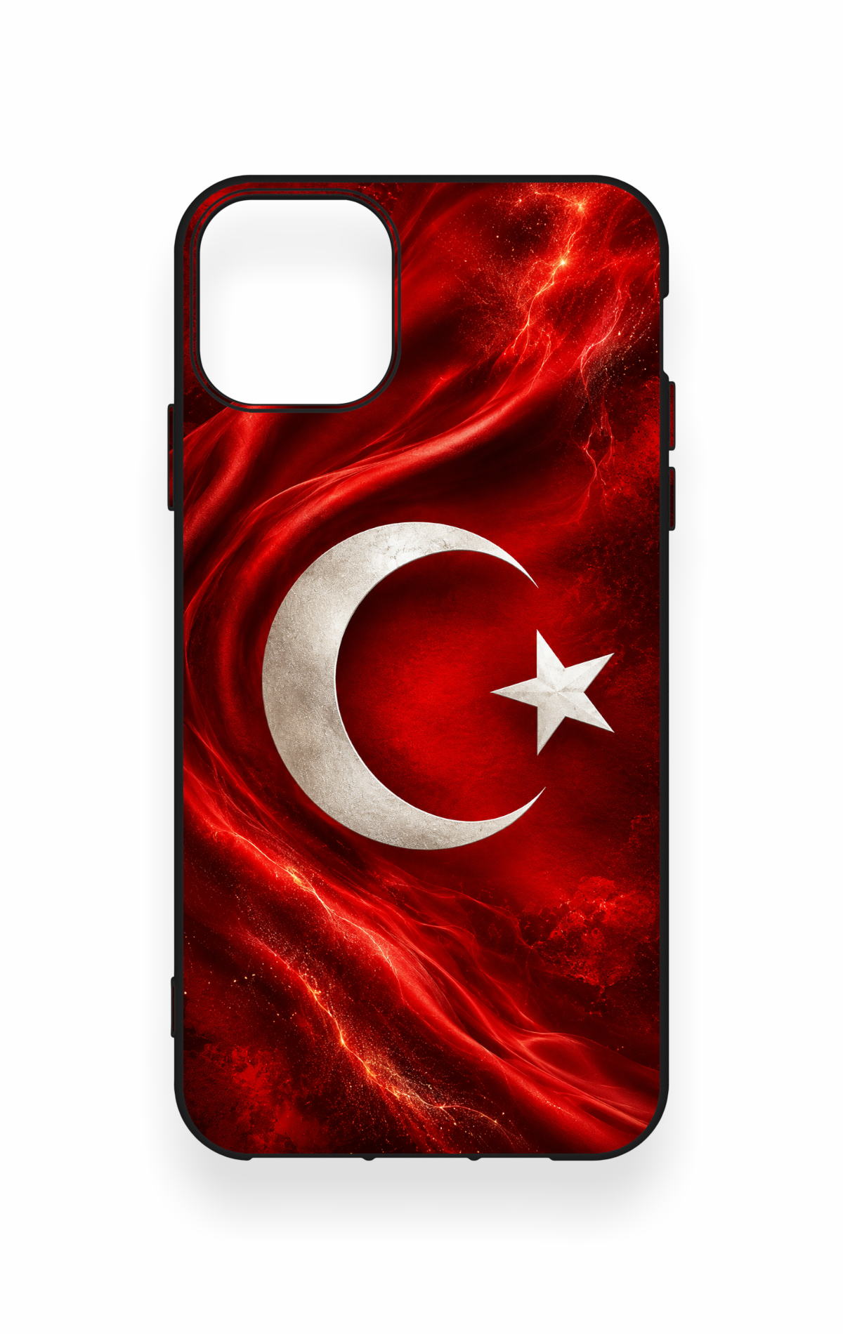 iPhone 11 Pro Max Uyumlu Türk Bayrağı Desenli Silikon Kılıf
