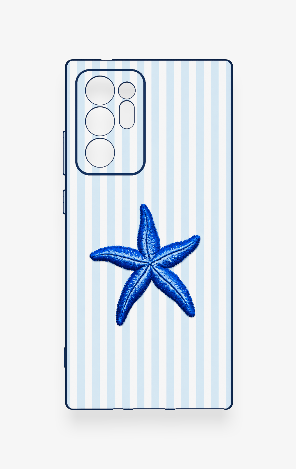 Samsung Note 20 Ultra Uyumlu Mavi Deniz Yıldızı Desenli Silikon Kılıf