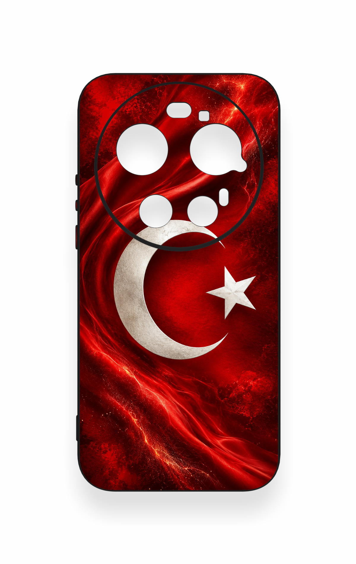Xiaomi Mi 17 Ultra Uyumlu Türk Bayrağı Desenli Silikon Kılıf