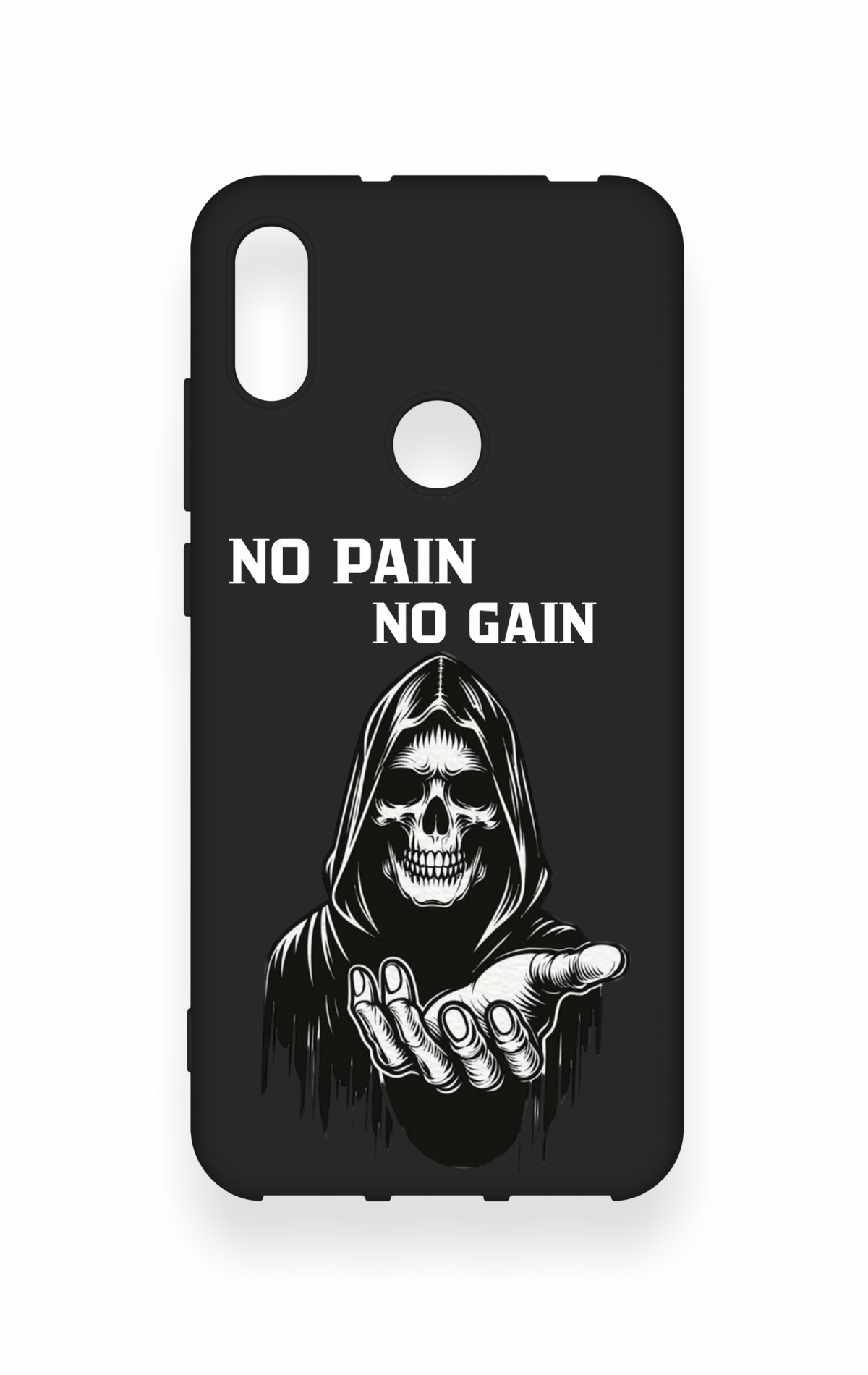 Huawei Y6 2019 Uyumlu No Pain No Gain Desenli Silikon Kılıf