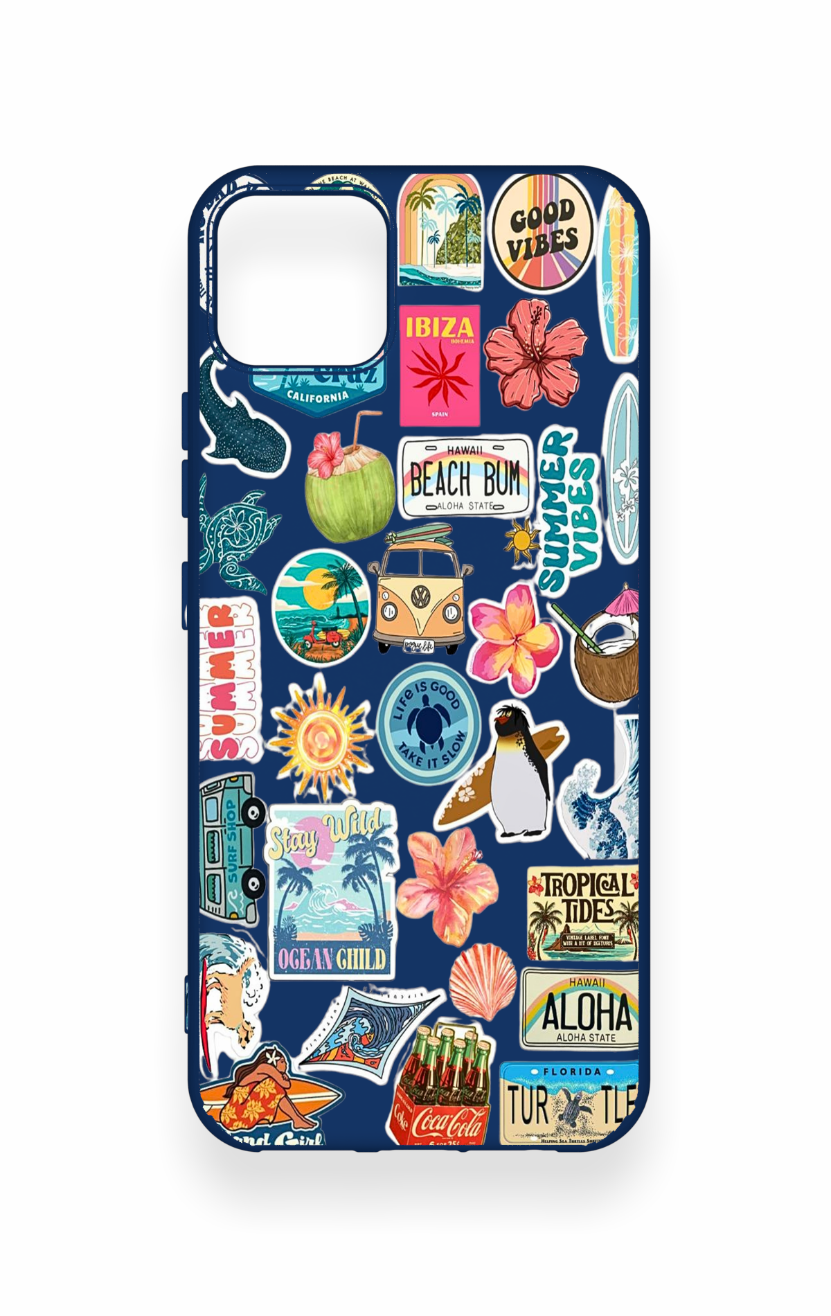 Realme C11 2021 Uyumlu Summer Vibes Desenli Silikon Kılıf