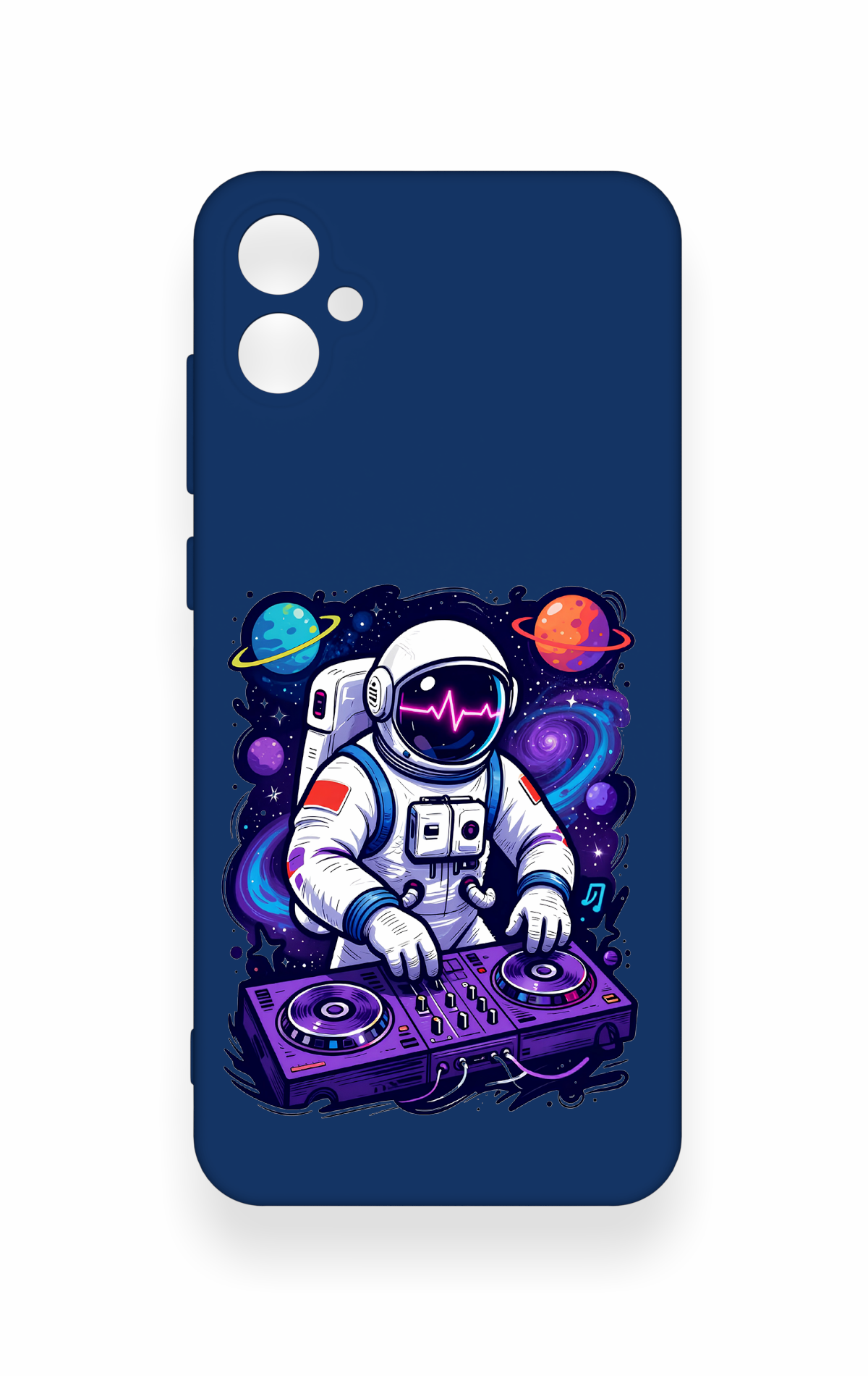Samsung A05 Uyumlu Astronot DJ Desenli Silikon Kılıf