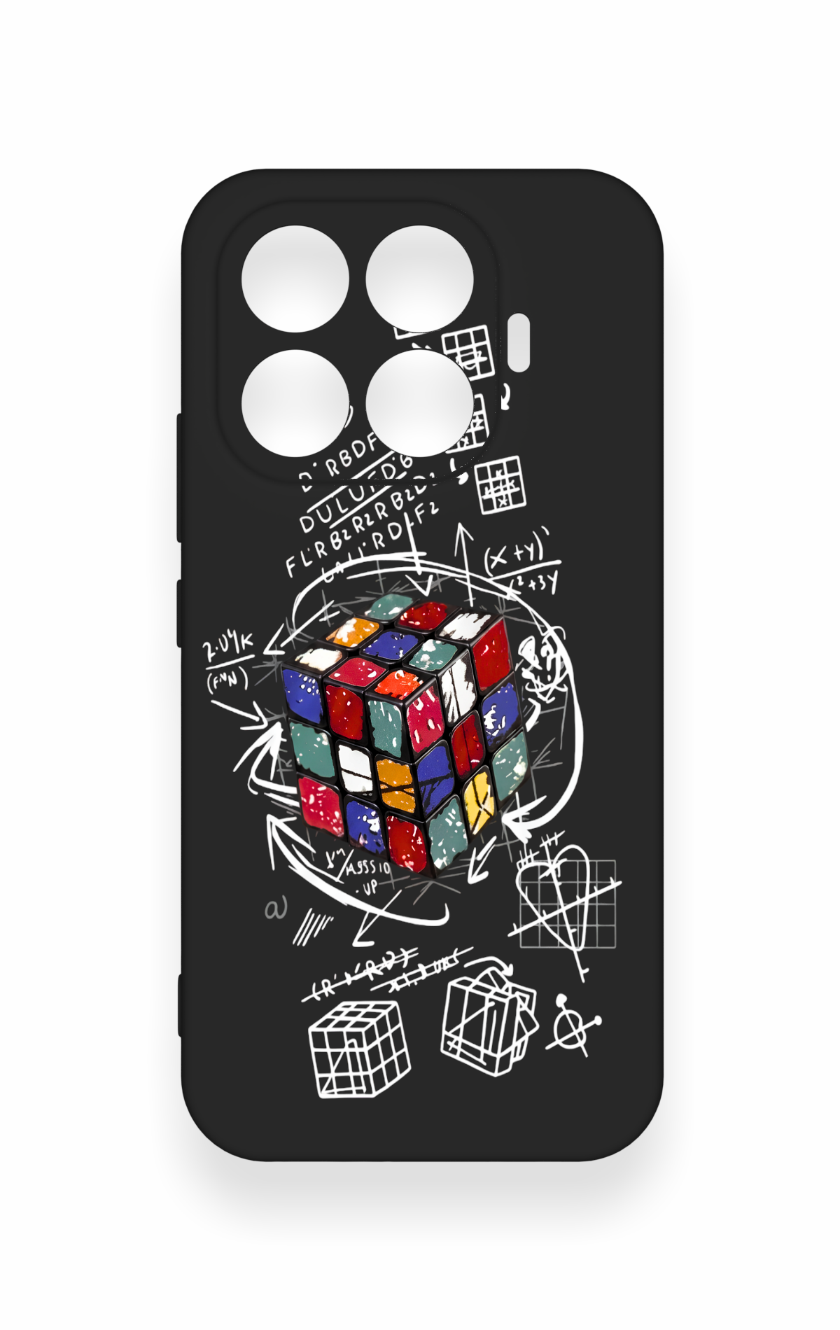 Mi 17T 5G Uyumlu Rubik Küb Desenli Silikon Kılıf