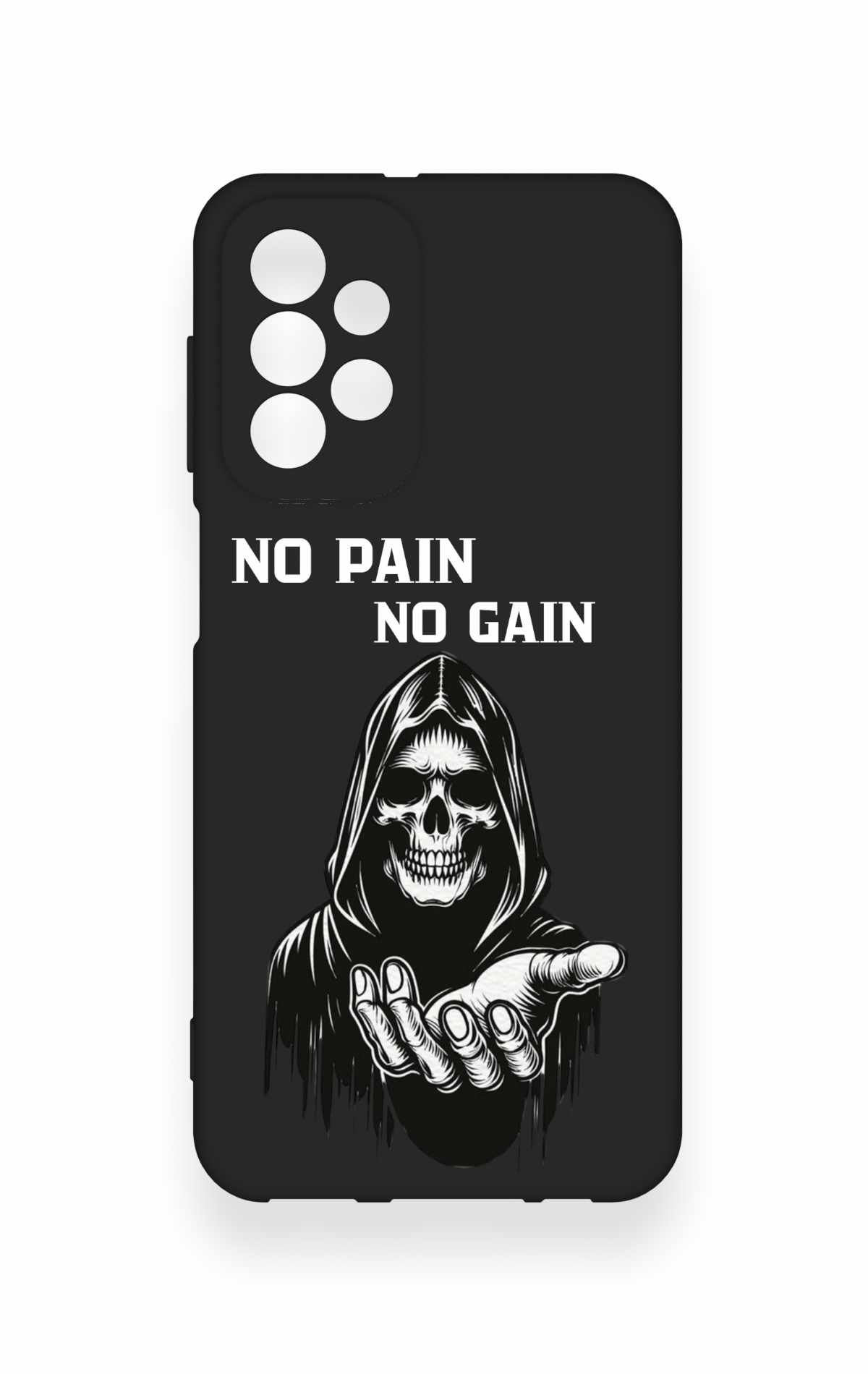Samsung A23 Uyumlu No Pain No Gain Desenli Silikon Kılıf