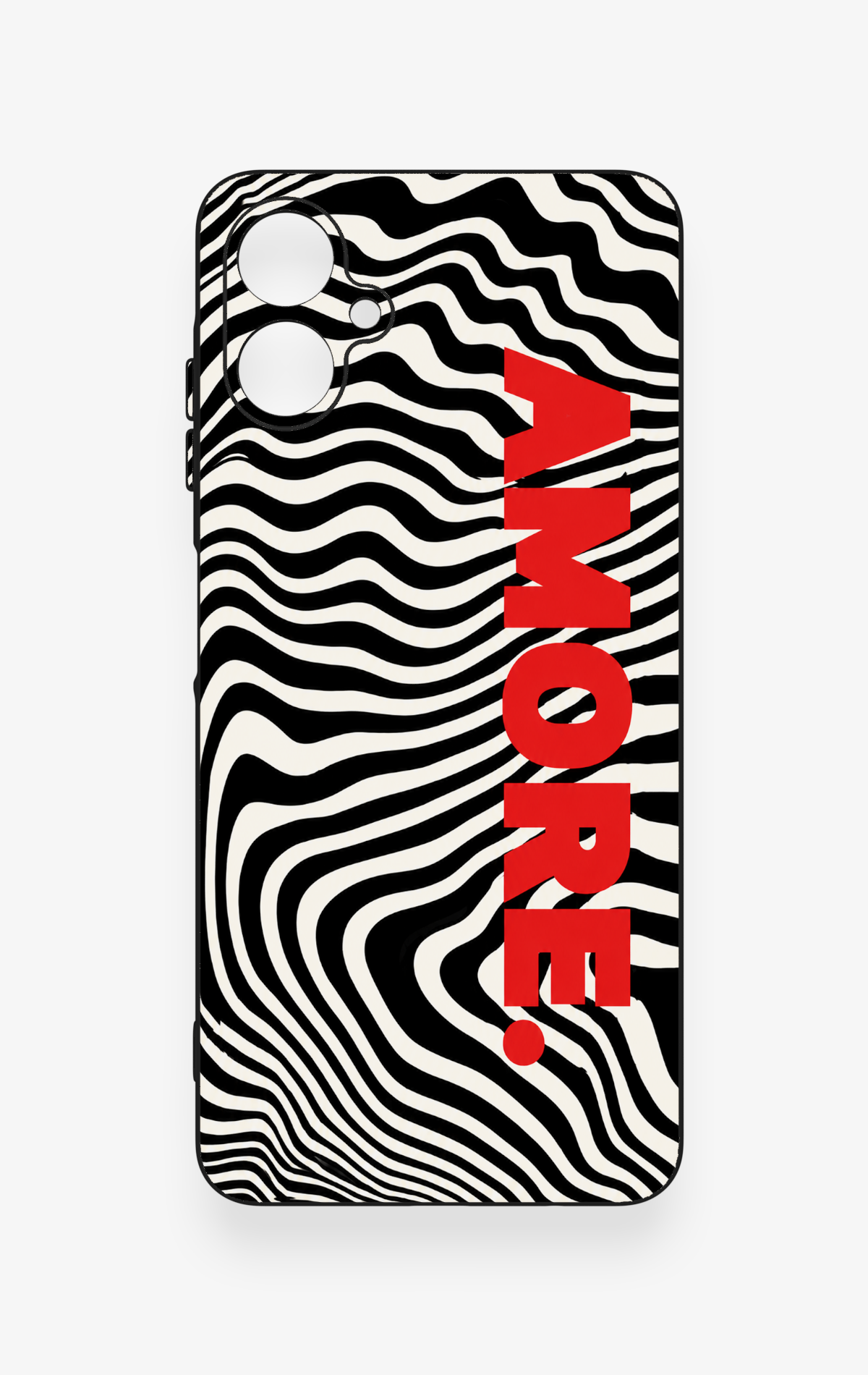 Samsung A06 Uyumlu Zebra Amore Desenli Silikon Kılıf