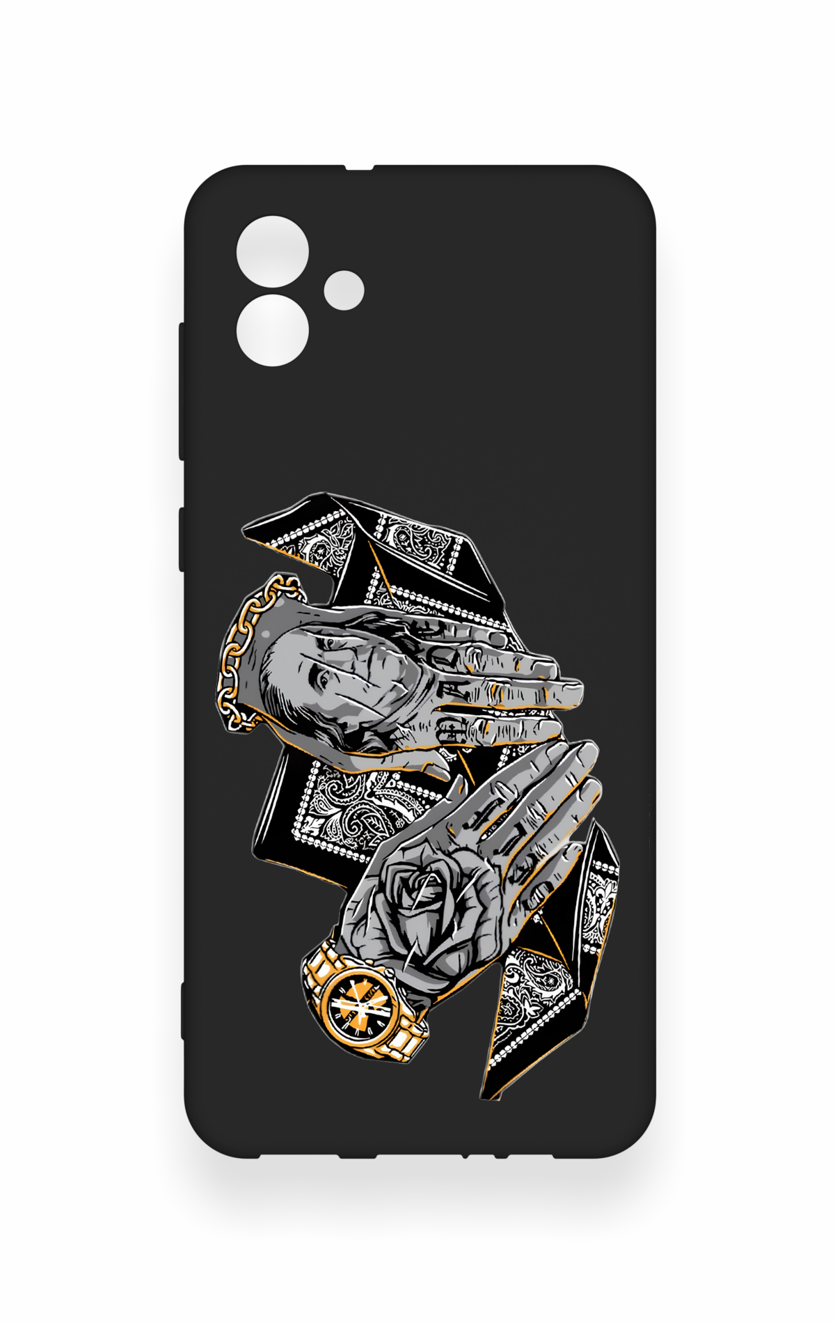Samsung A04 Uyumlu Self Made Desenli Silikon Kılıf