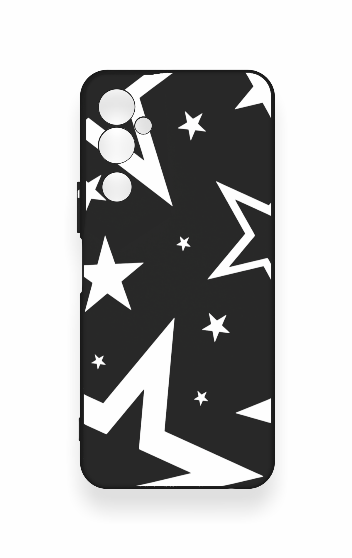 Tecno Pova Neo 2 Uyumlu Siyah Mega Star Desenli Silikon Kılıf