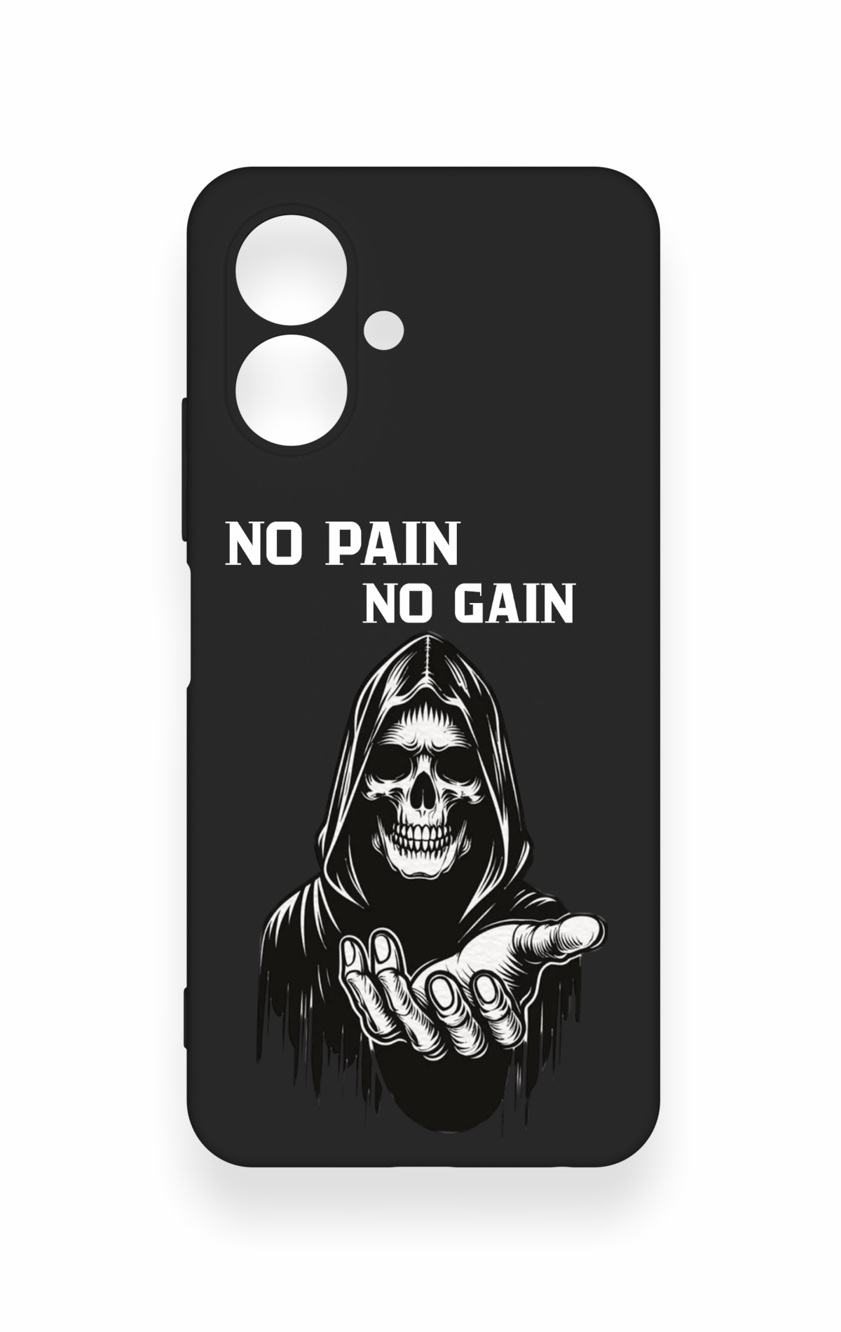 Tecno Spark Go 2 Uyumlu No Pain No Gain Desenli Silikon Kılıf
