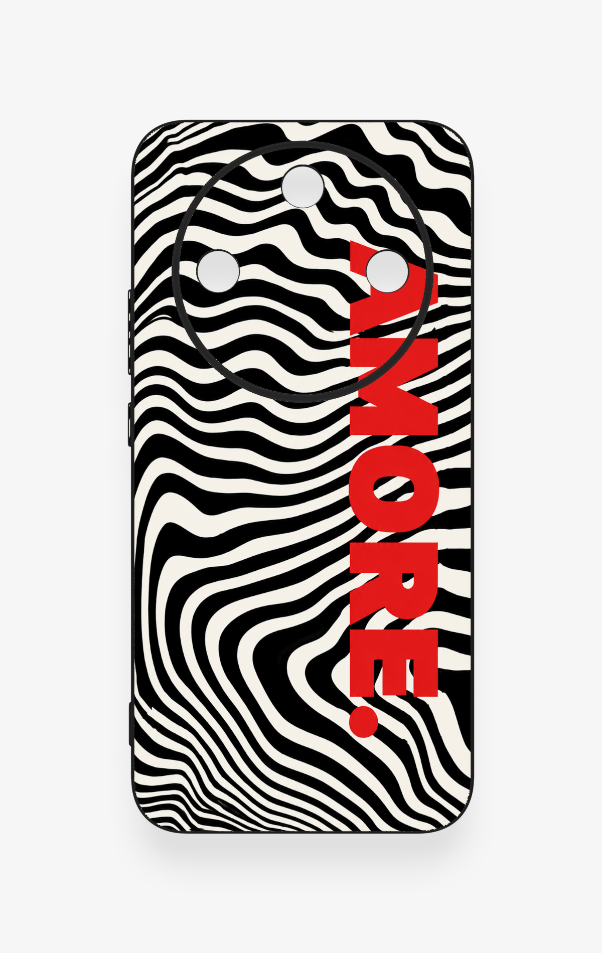 Honor Magic 8 Lite Uyumlu Zebra Amore Desenli Silikon Kılıf