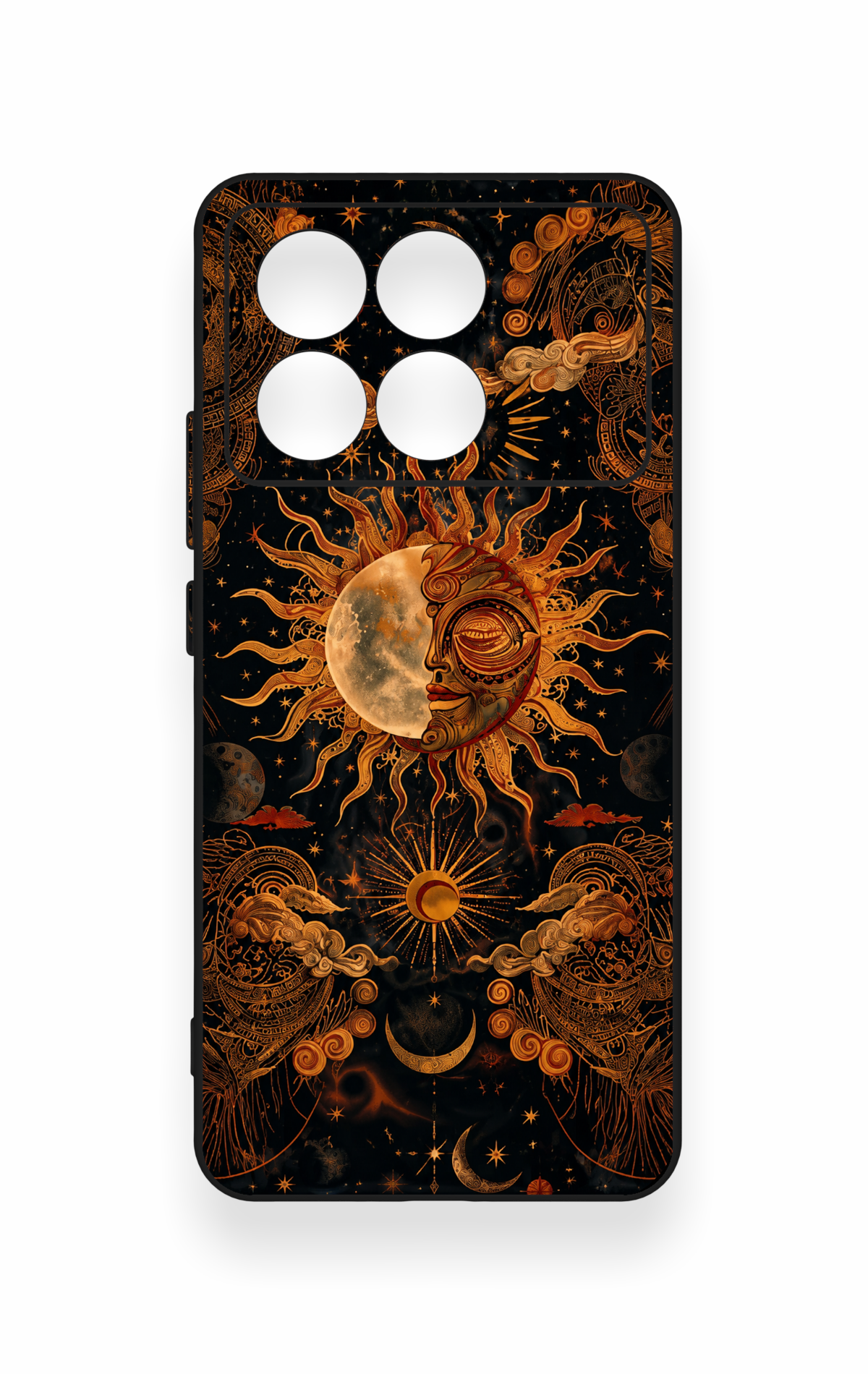 Poco X6 Pro Uyumlu Mistik Güneş Desenli Silikon Kılıf