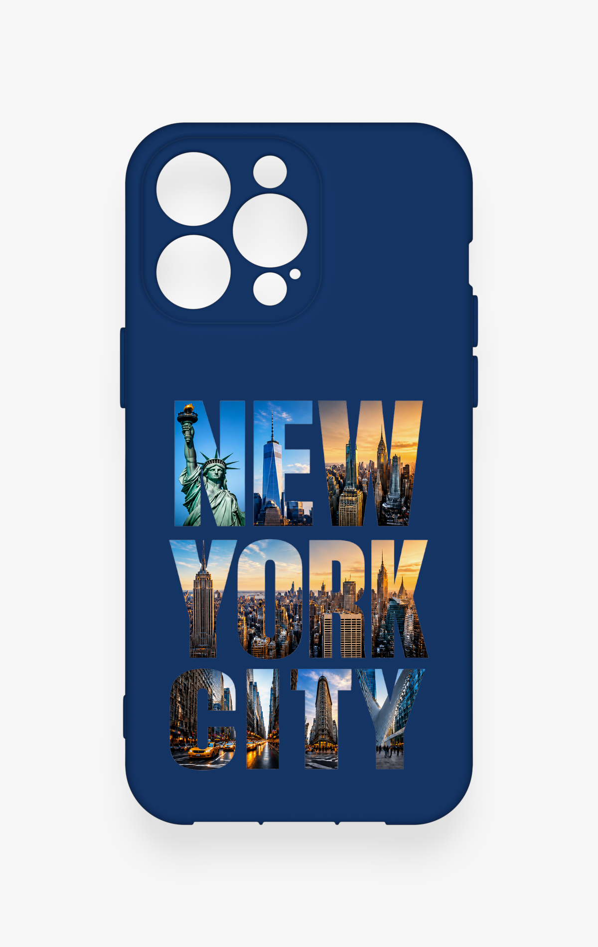 iPhone 13 Pro Max Uyumlu New York City Desenli Silikon Kılıf