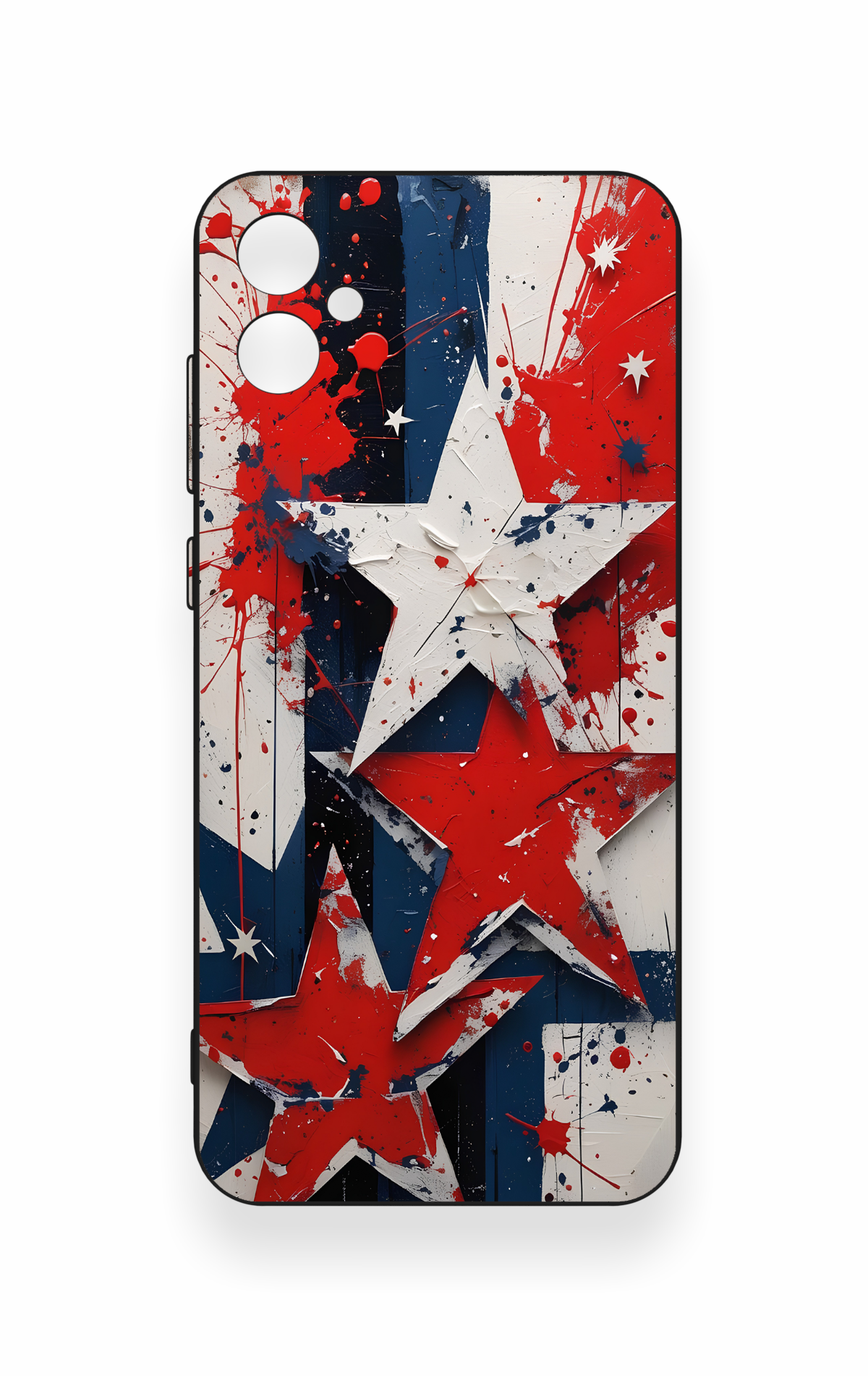Samsung A05 Uyumlu Star Flag Desenli Silikon Kılıf