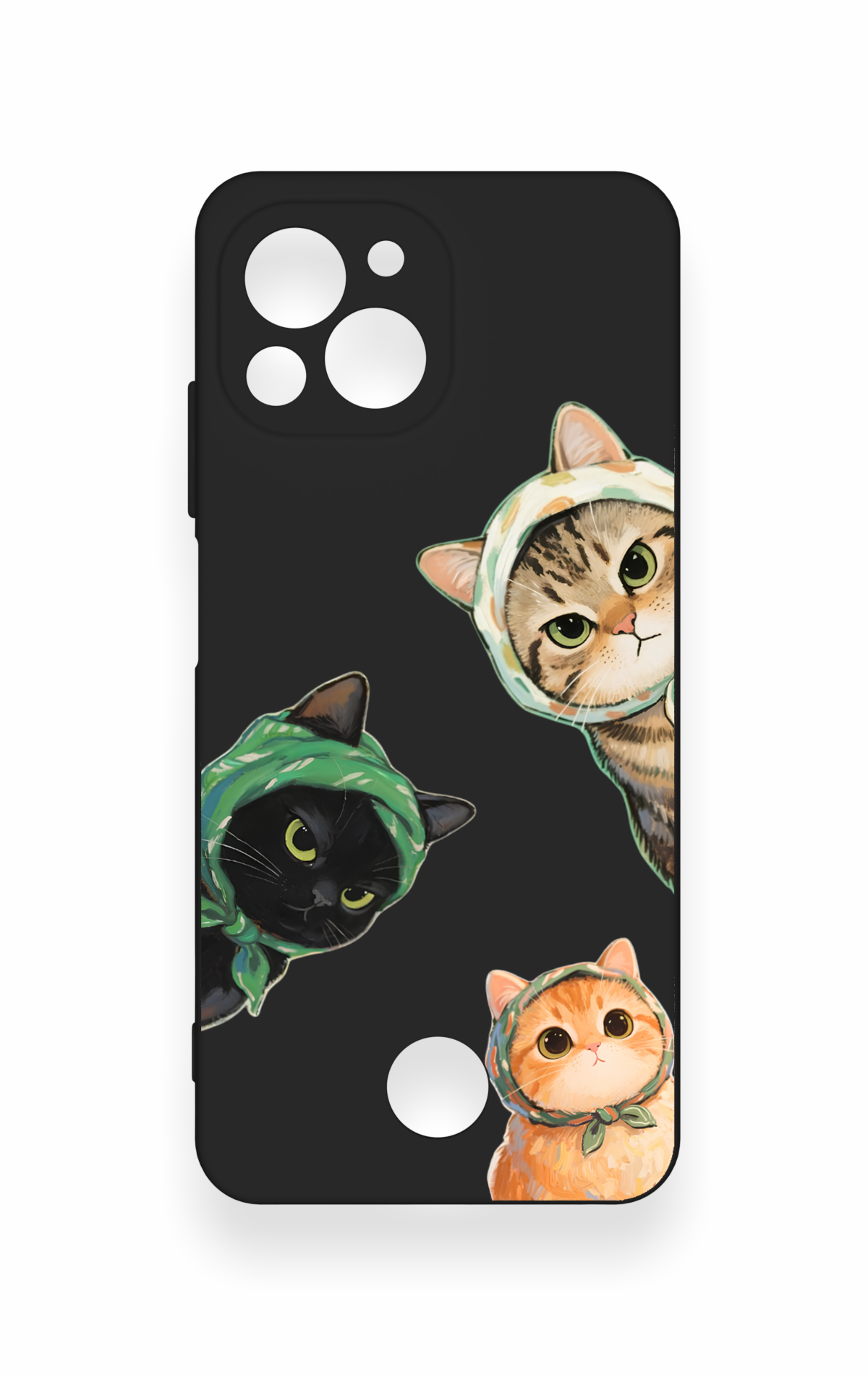 Reeder S23 Pro Max Uyumlu Kedi Ekibi Desenli Silikon Kılıf