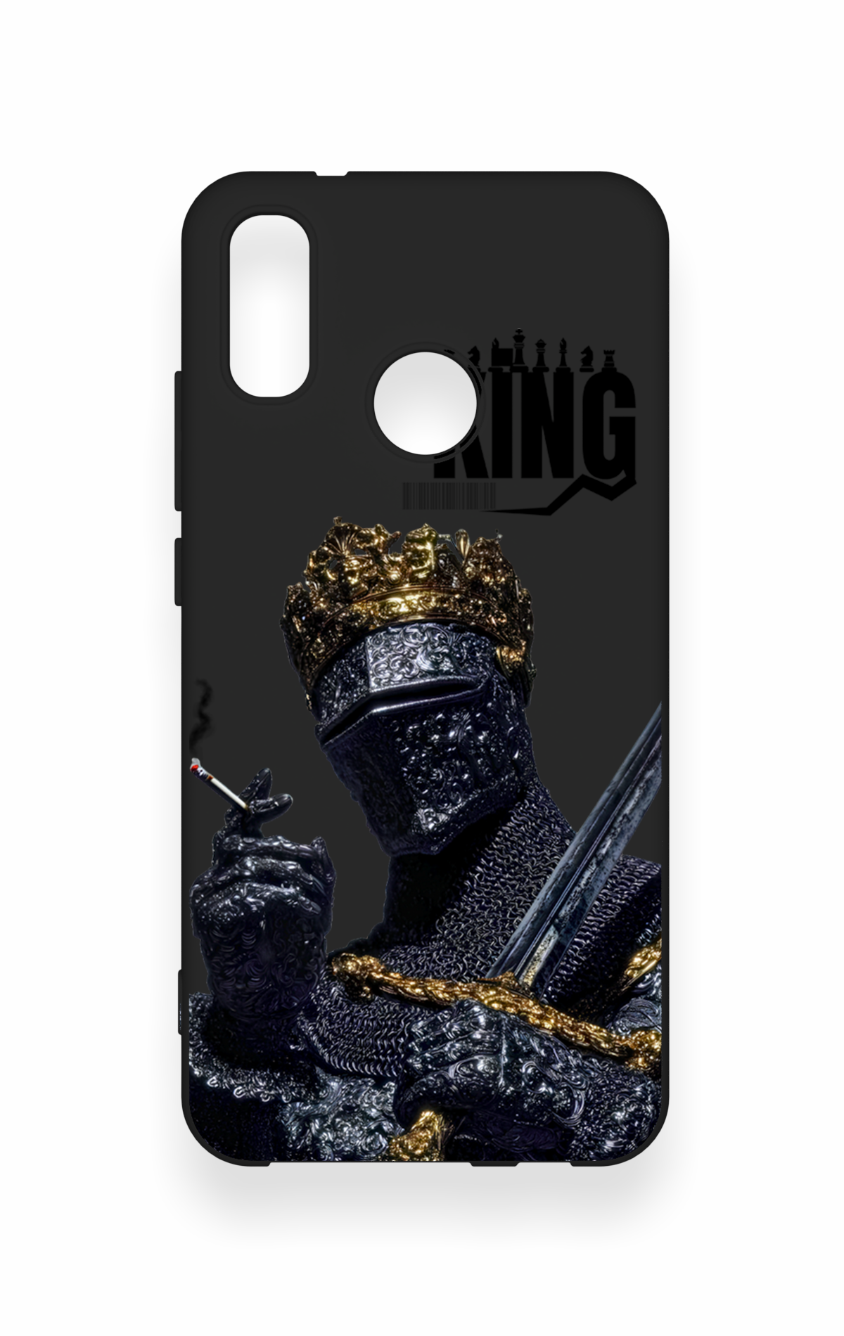 Huawei P20 Lite Uyumlu King Desenli Silikon Kılıf