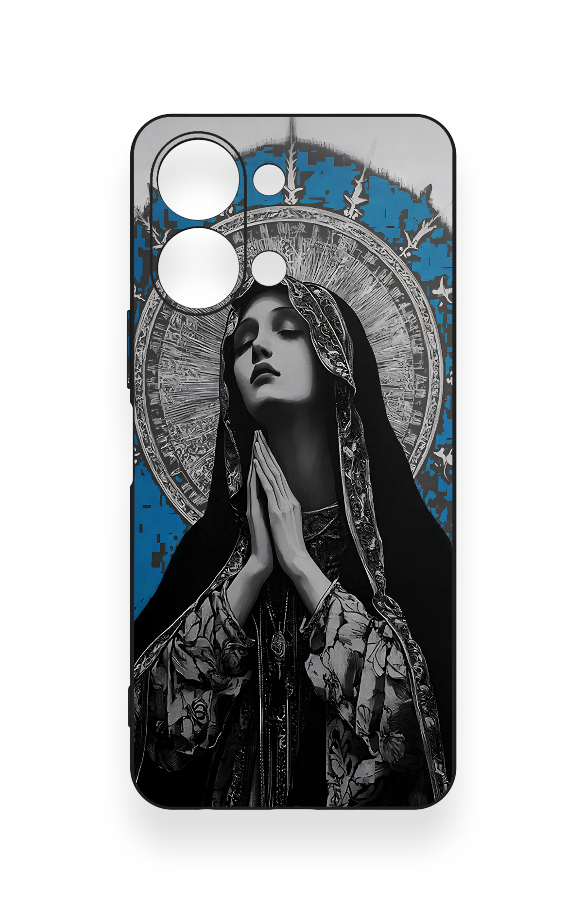 Vivo Y05 4G Uyumlu Rahibe Desenli Silikon Kılıf