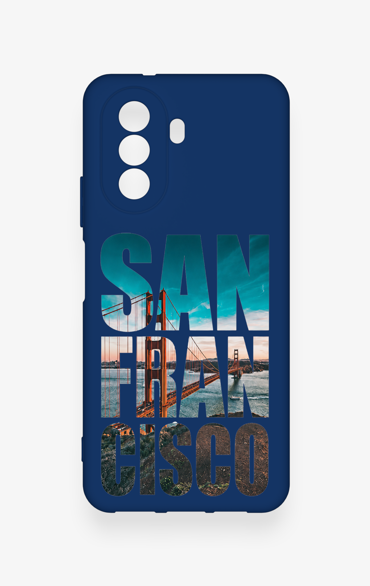 Huawei Nova Y70 Uyumlu San Francisco Desenli Silikon Kılıf