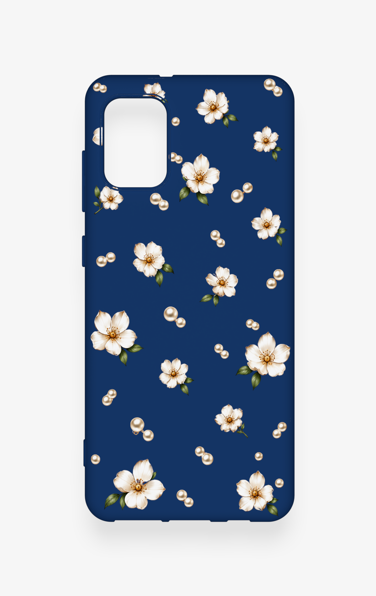 Samsung A31 Uyumlu Papatya İnci Desenli Silikon Kılıf