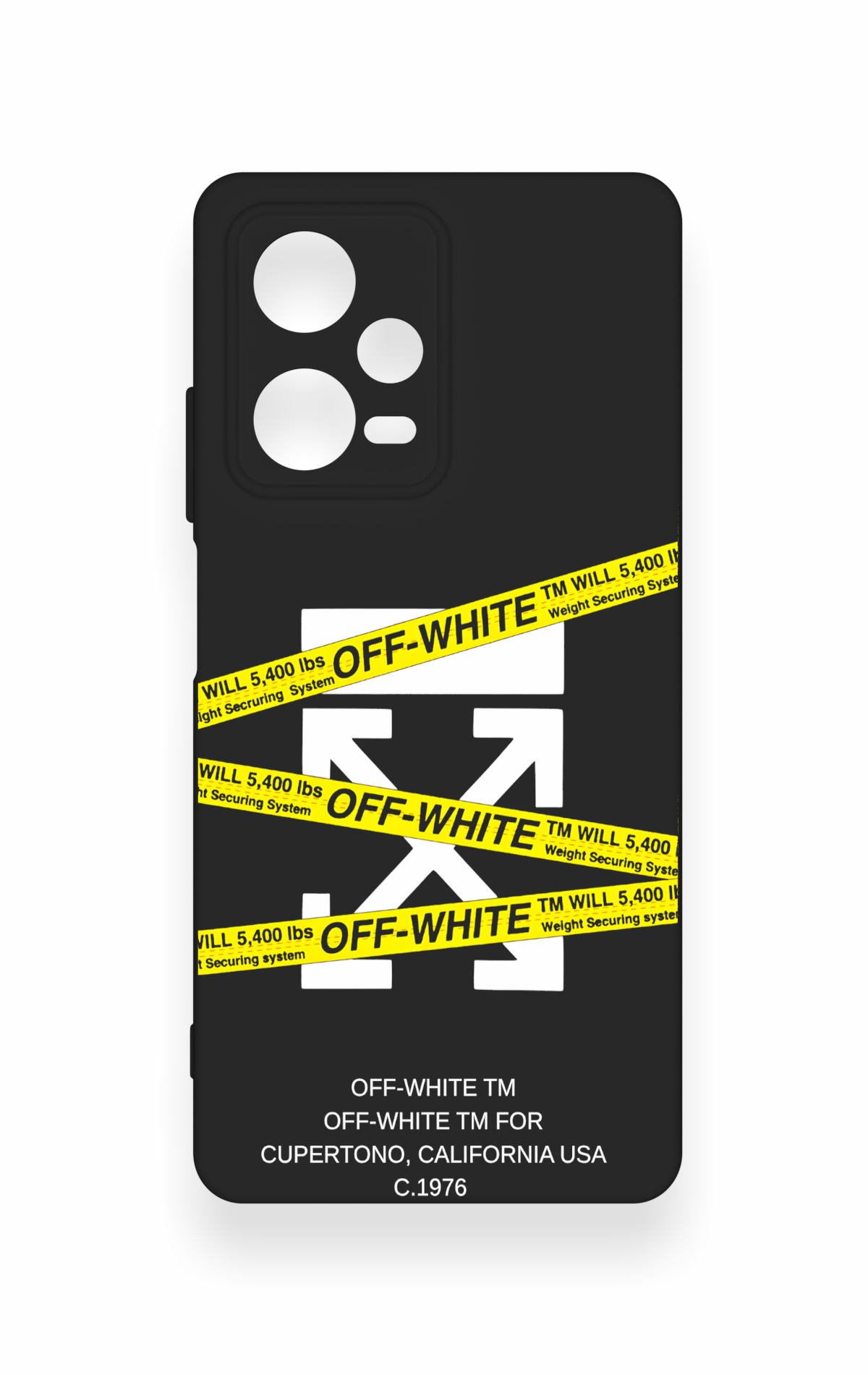 Redmi Note 12 Pro 5G Uyumlu Off White Desenli Silikon Kılıf