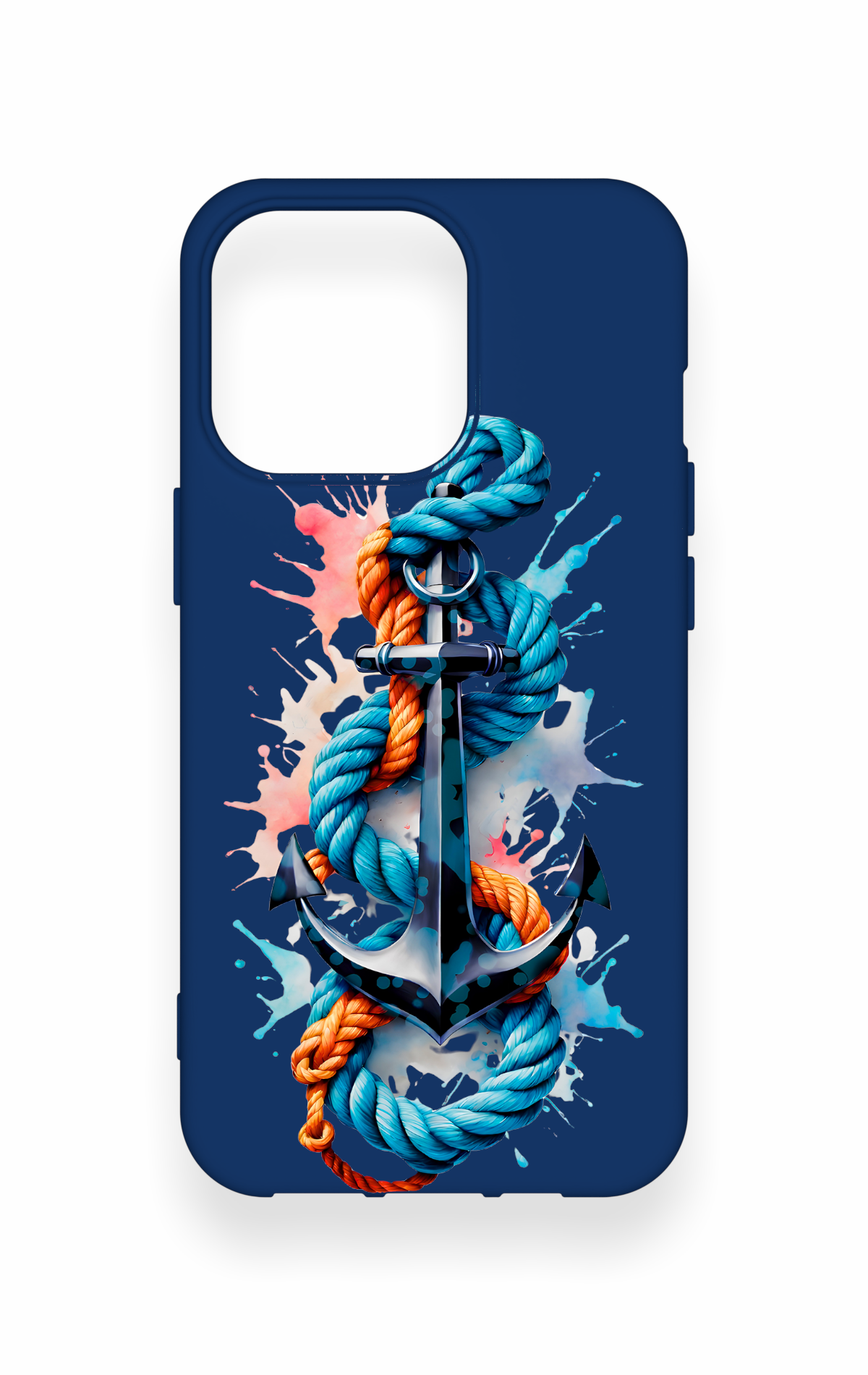 iPhone 13 Pro Uyumlu Anchor Desenli Silikon Kılıf