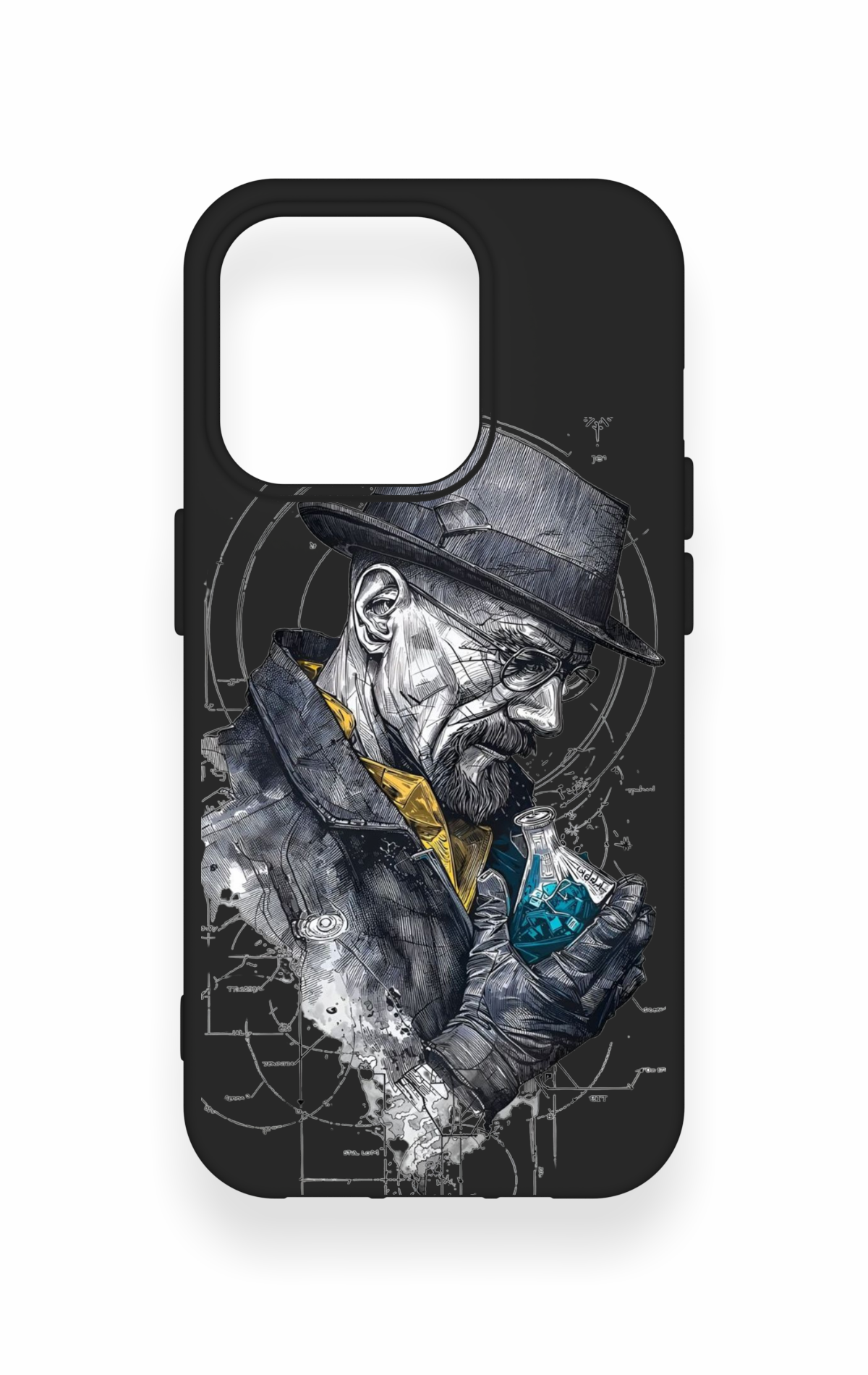 iPhone 15 Pro Uyumlu Walter White Desenli Silikon Kılıf