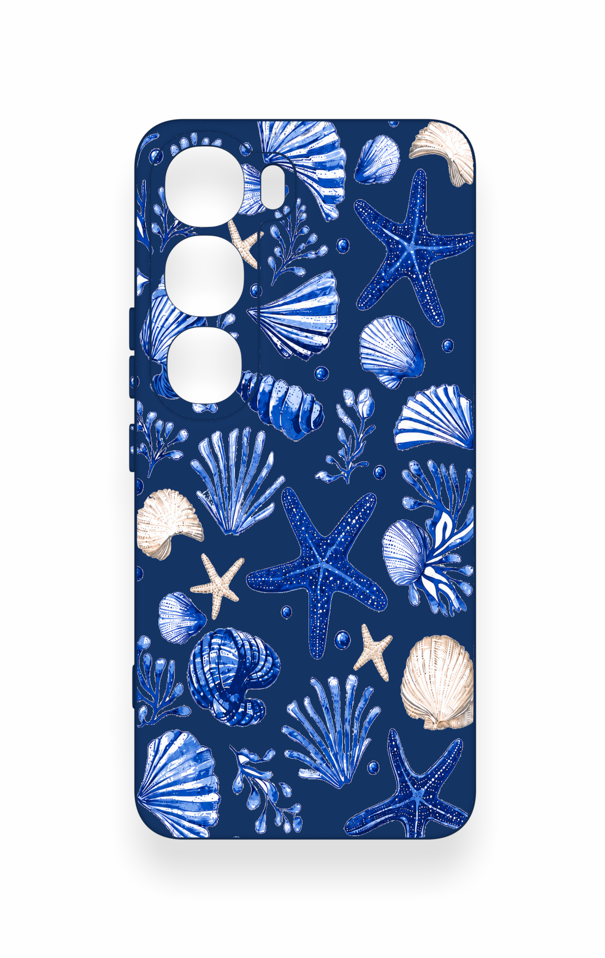 Vivo V40 Lite 5G Uyumlu Deniz Kabuğu Desenli Silikon Kılıf
