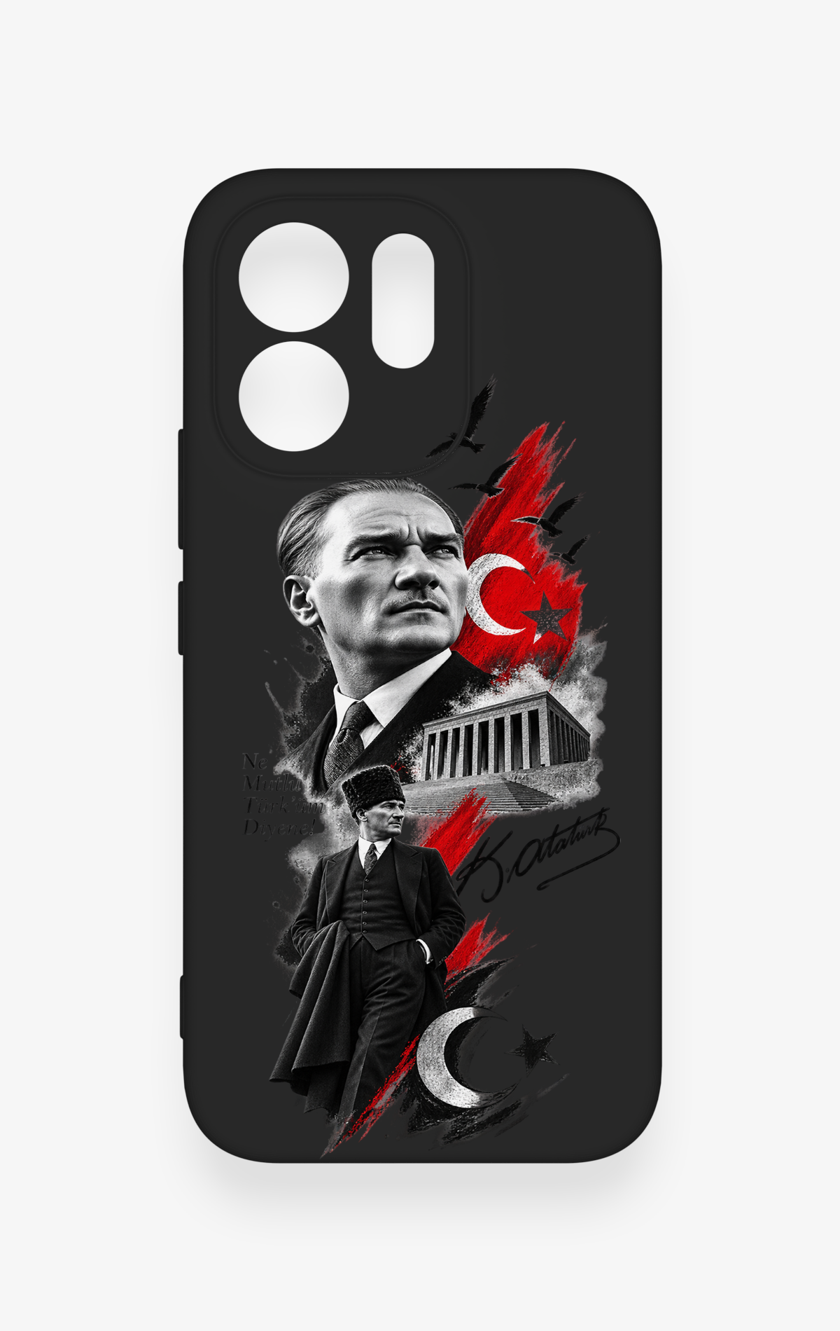 Vivo V70 5G Uyumlu Atatürk Anıtkabir Desenli Silikon Kılıf