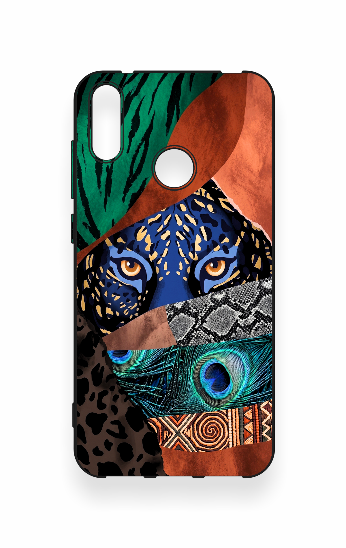 Huawei Y7 2019 Uyumlu Amazon Kaplan Desenli Silikon Kılıf