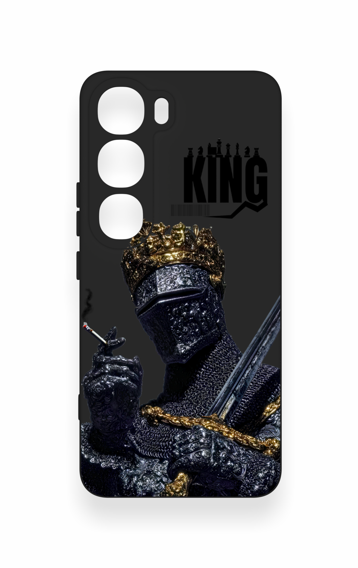 Vivo V40 Lite 5G Uyumlu King Desenli Silikon Kılıf
