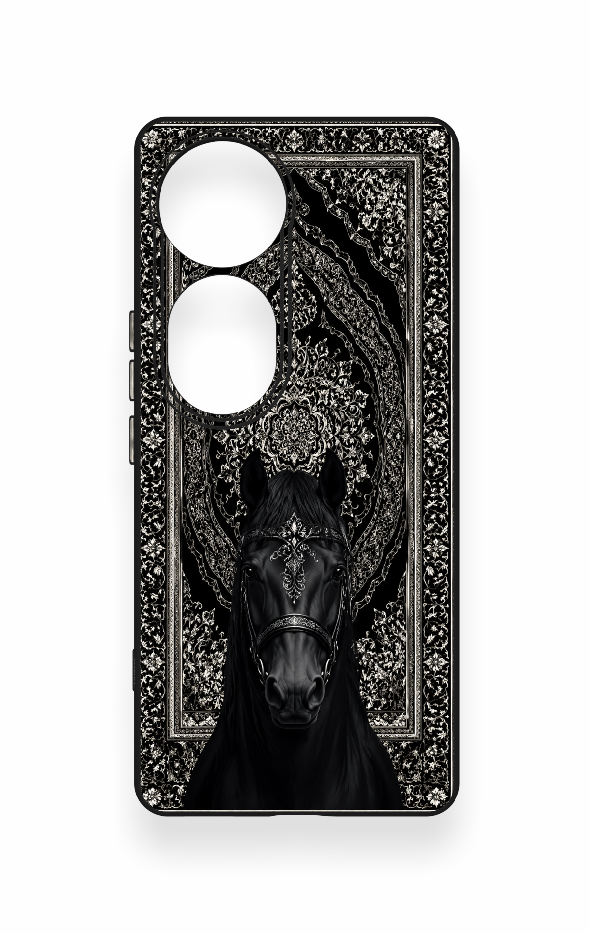 Vivo V40 Uyumlu Etnik At Figürü Desenli Silikon Kılıf