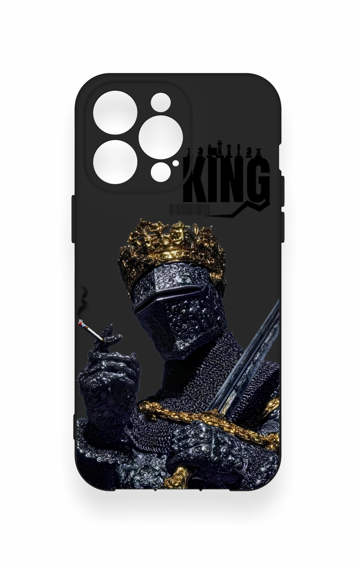 iPhone 14 Pro Max Uyumlu King Desenli Silikon Kılıf