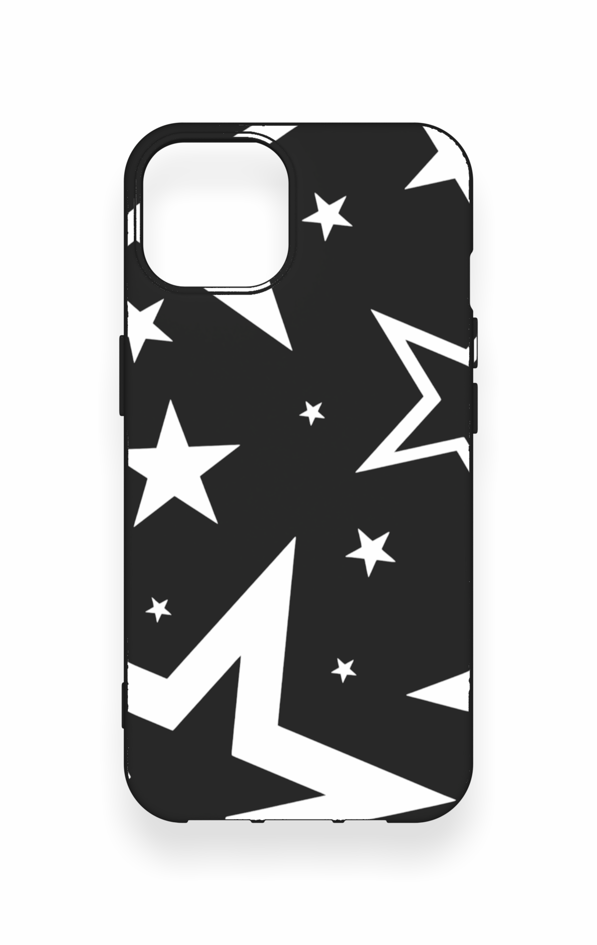 iPhone 13 Uyumlu Siyah Mega Star Desenli Silikon Kılıf
