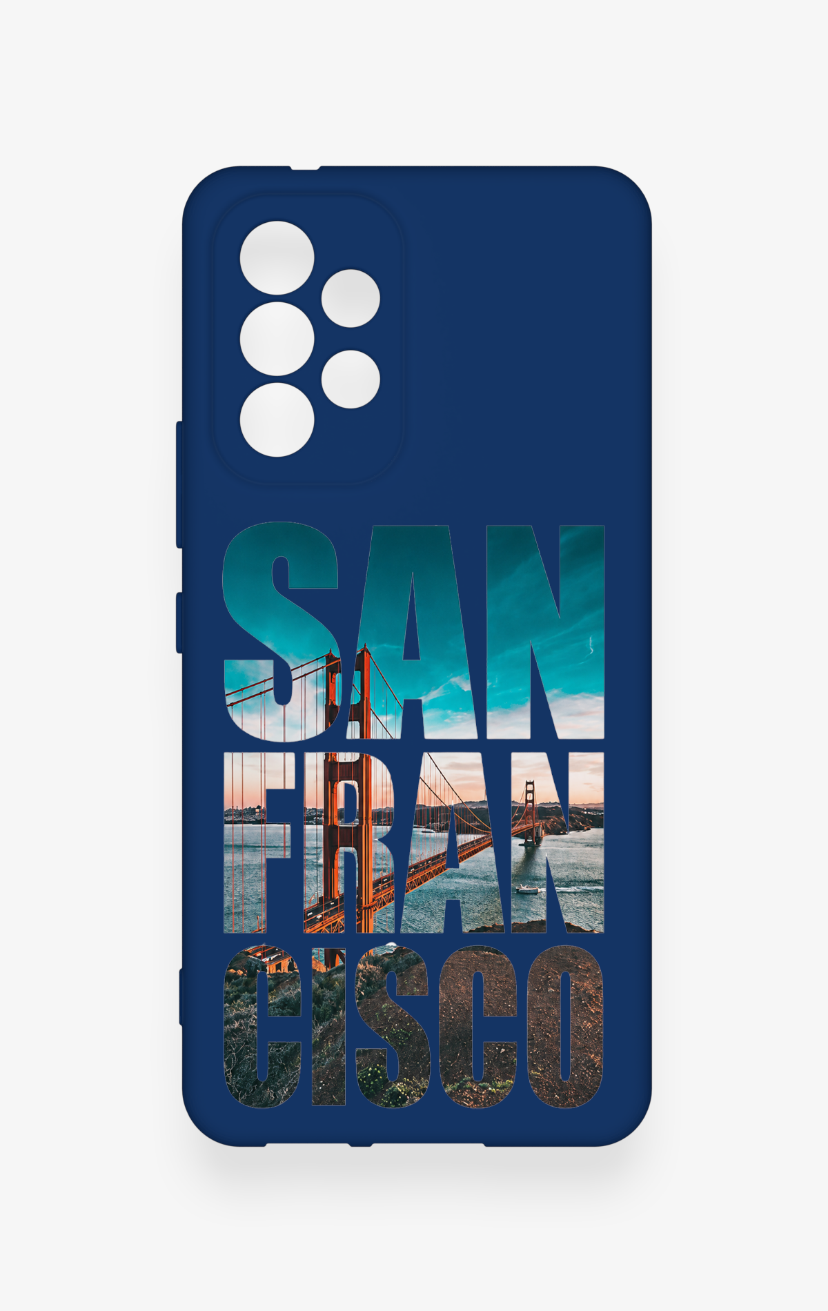 Samsung A53 Uyumlu San Francisco Desenli Silikon Kılıf