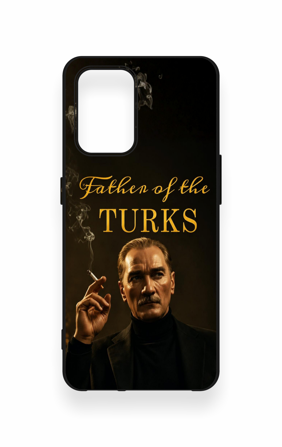 Oppo-A74 Uyumlu Father Of The Turks Desenli Silikon Kılıf
