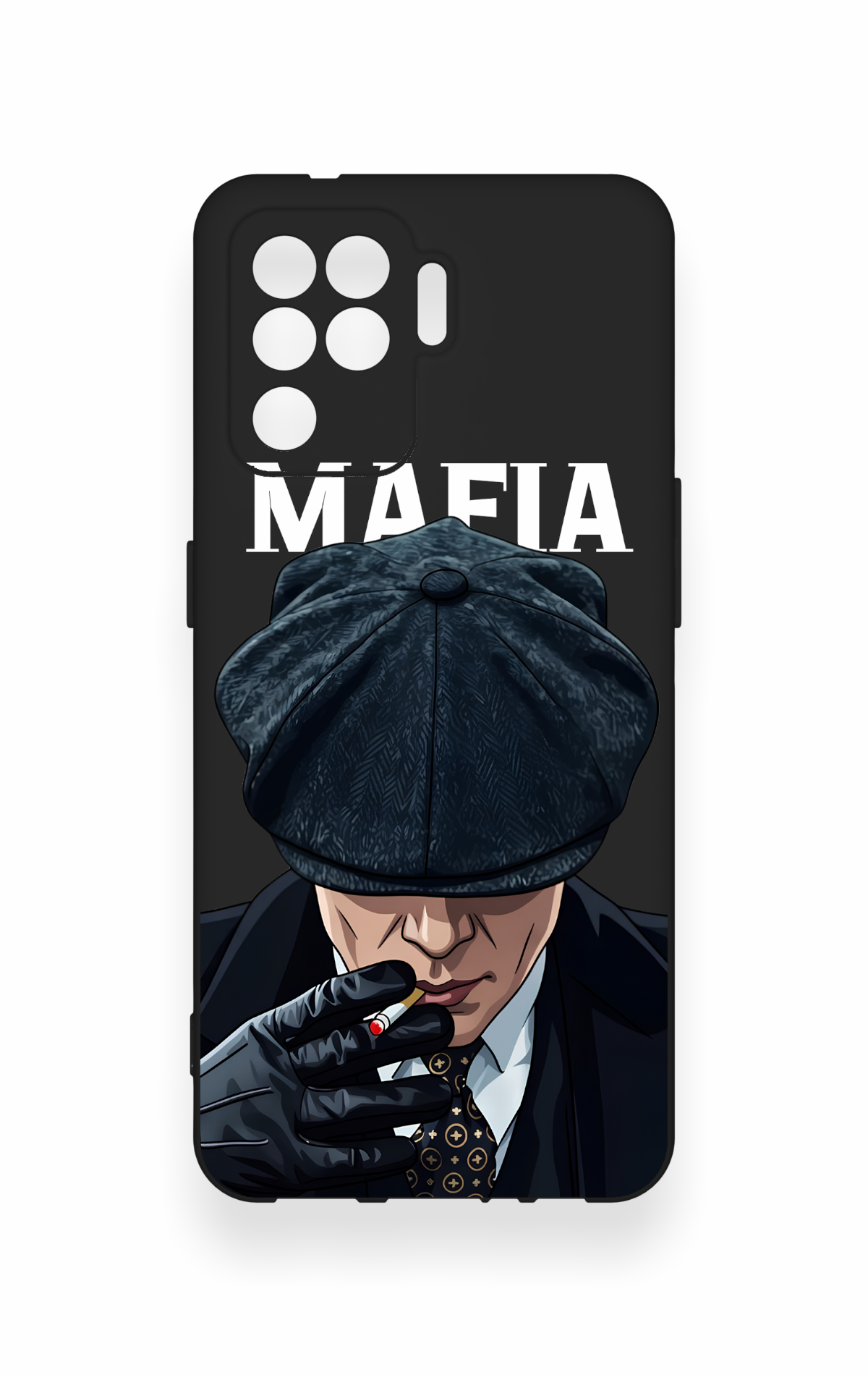 Oppo Reno 5 Lite Uyumlu MAFIA Desenli Silikon Kılıf