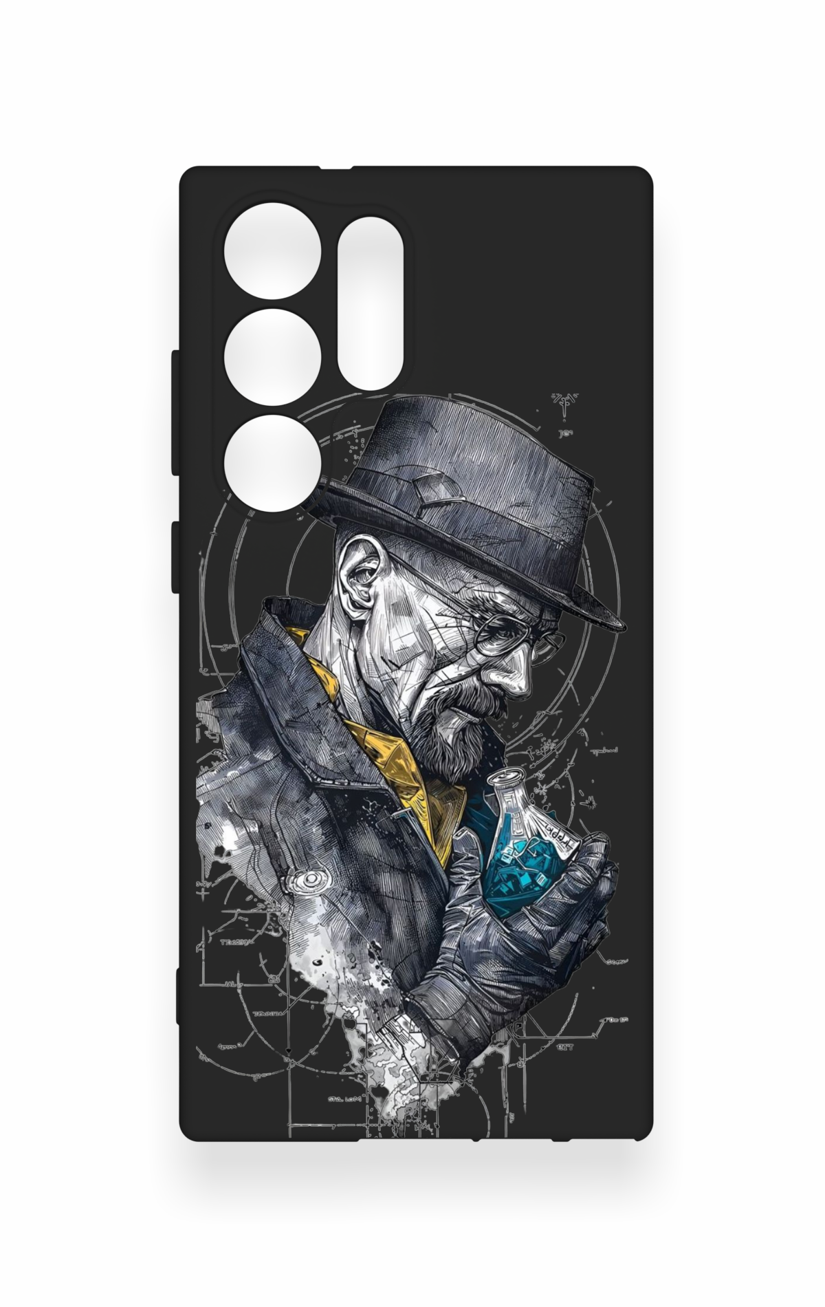 Samsung S23 Ultra Uyumlu Walter White Desenli Silikon Kılıf
