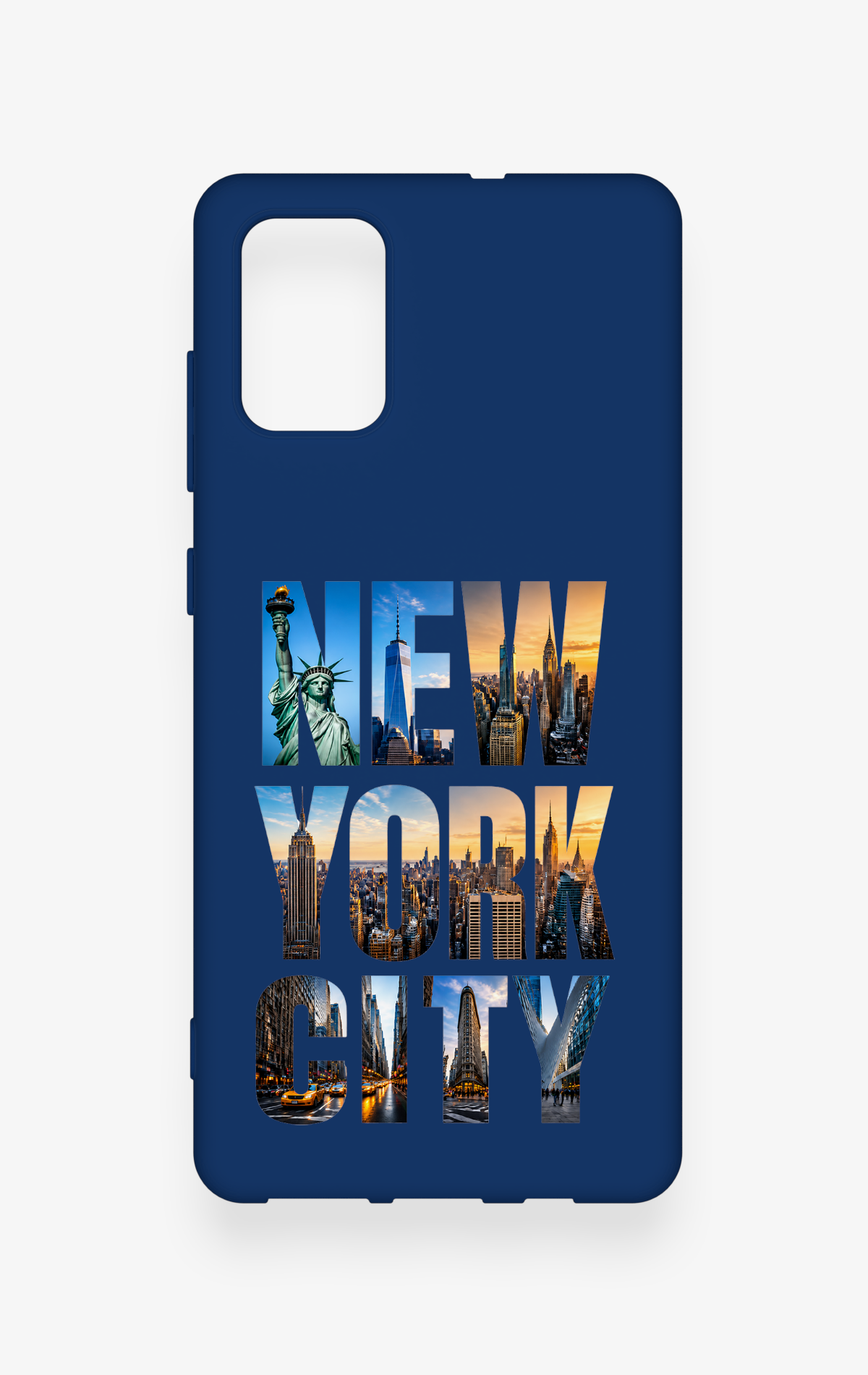 Samsung-A71 Uyumlu New York City Desenli Silikon Kılıf