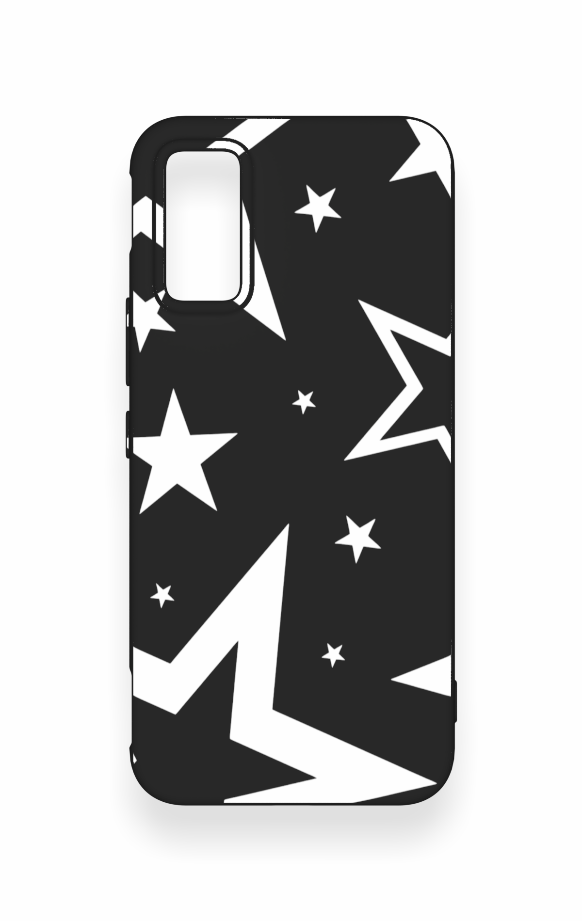 İnfinix Gt 30 Pro Uyumlu Siyah Mega Star Desenli Silikon Kılıf