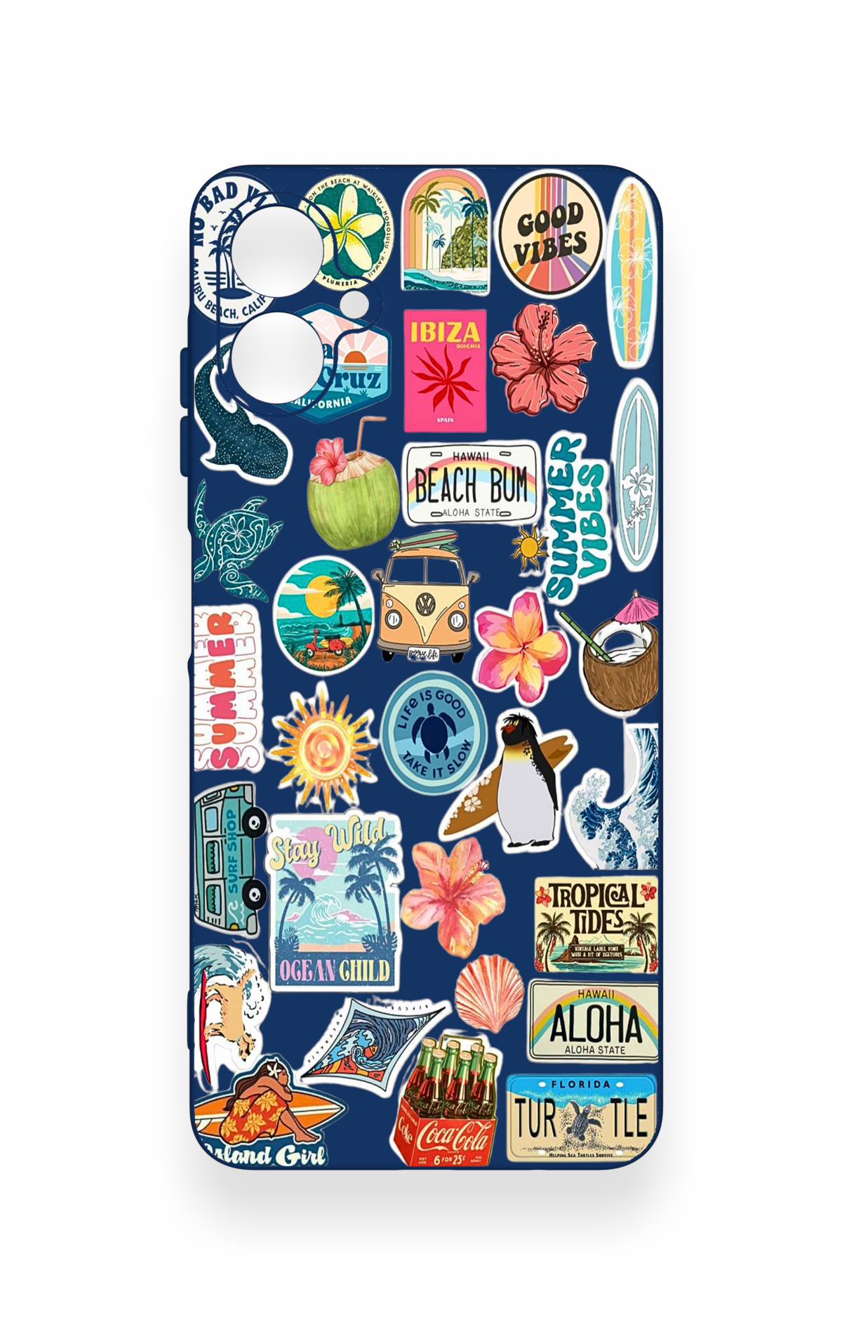 Samsung A06 Uyumlu Summer Vibes Desenli Silikon Kılıf