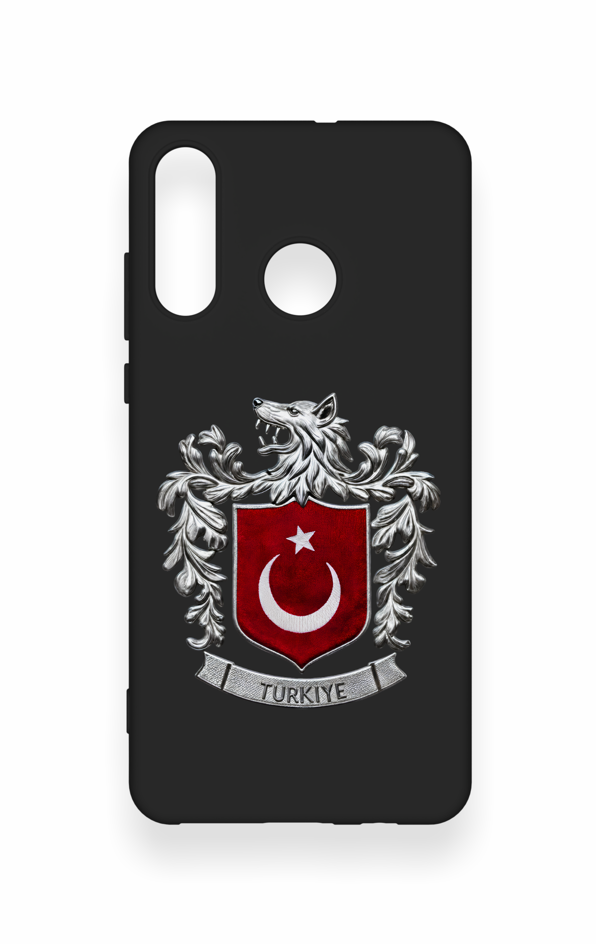 Huawei P30 Lite Uyumlu Türk Arma Desenli Silikon Kılıf