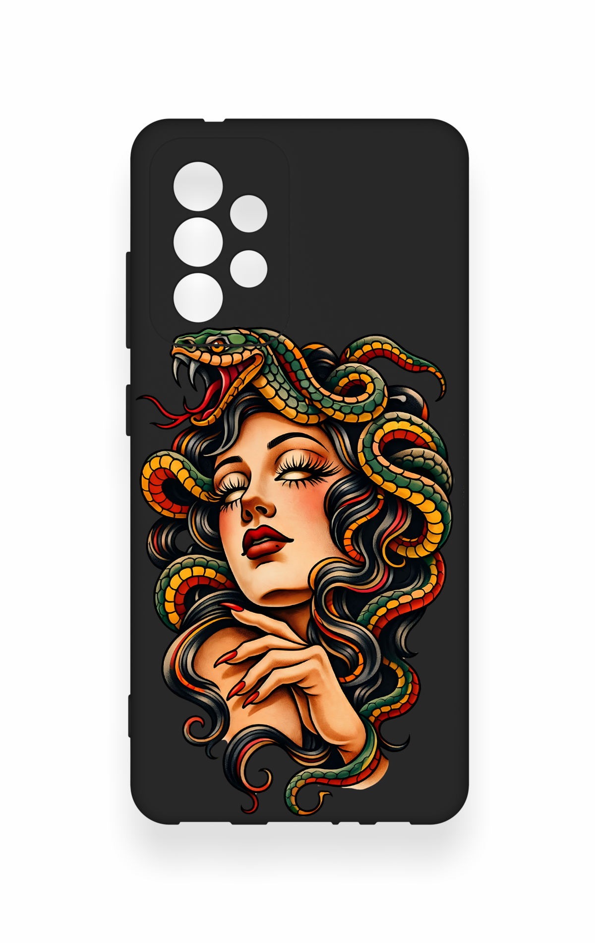 Samsung A52 Uyumlu Medusa Desenli Silikon Kılıf