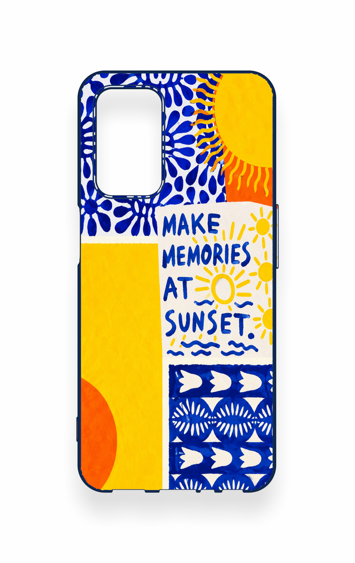 Oppo A55 Uyumlu Sunset Desenli Silikon Kılıf