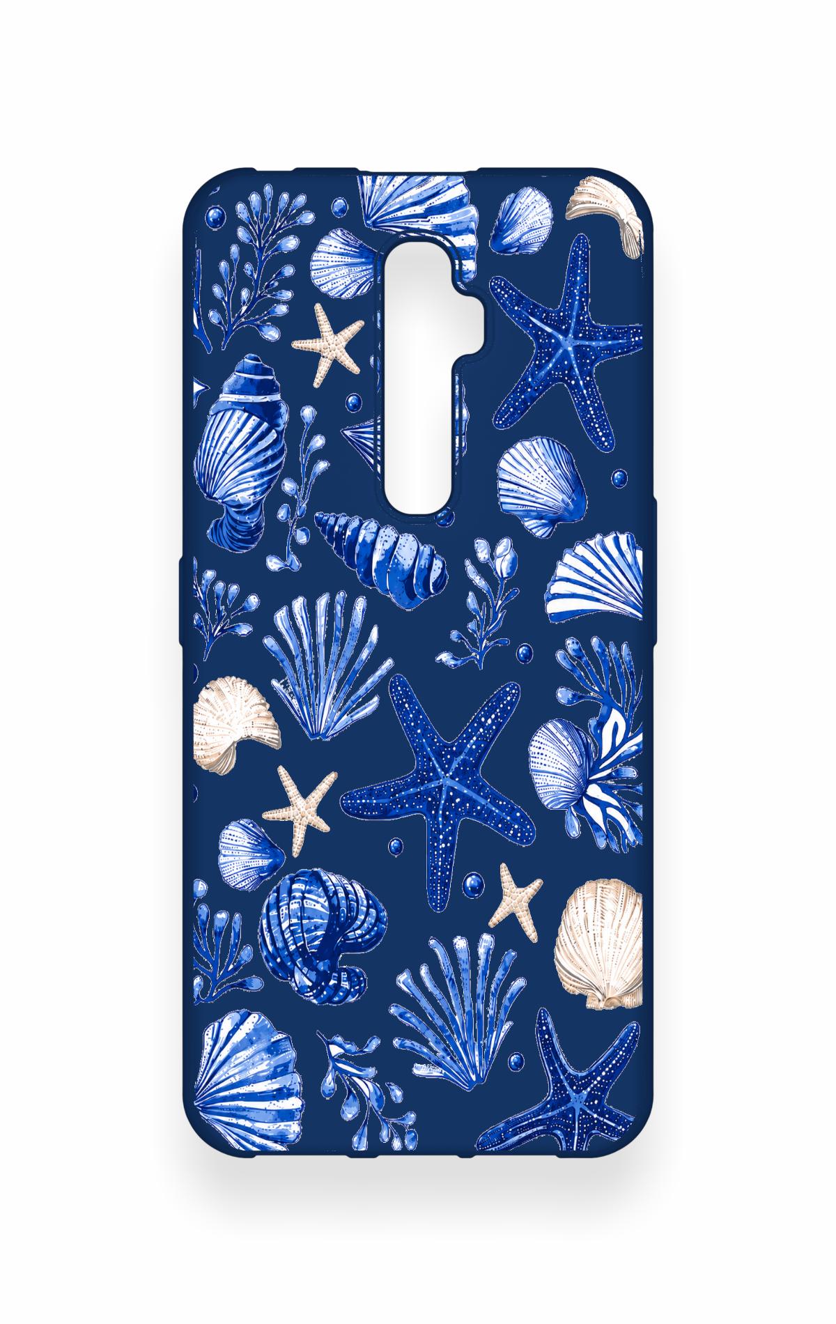 Oppo Reno 2Z Uyumlu Deniz Kabuğu Desenli Silikon Kılıf