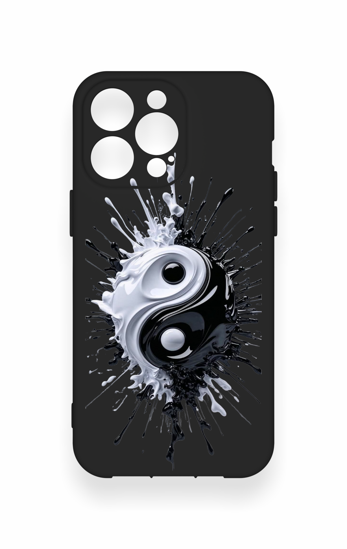 iPhone 14 Pro Max Uyumlu İyi ve Kötü Desenli Silikon Kılıf