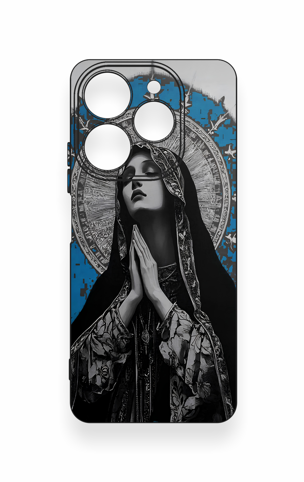 Tecno Spark 10 Pro Uyumlu Rahibe Desenli Silikon Kılıf
