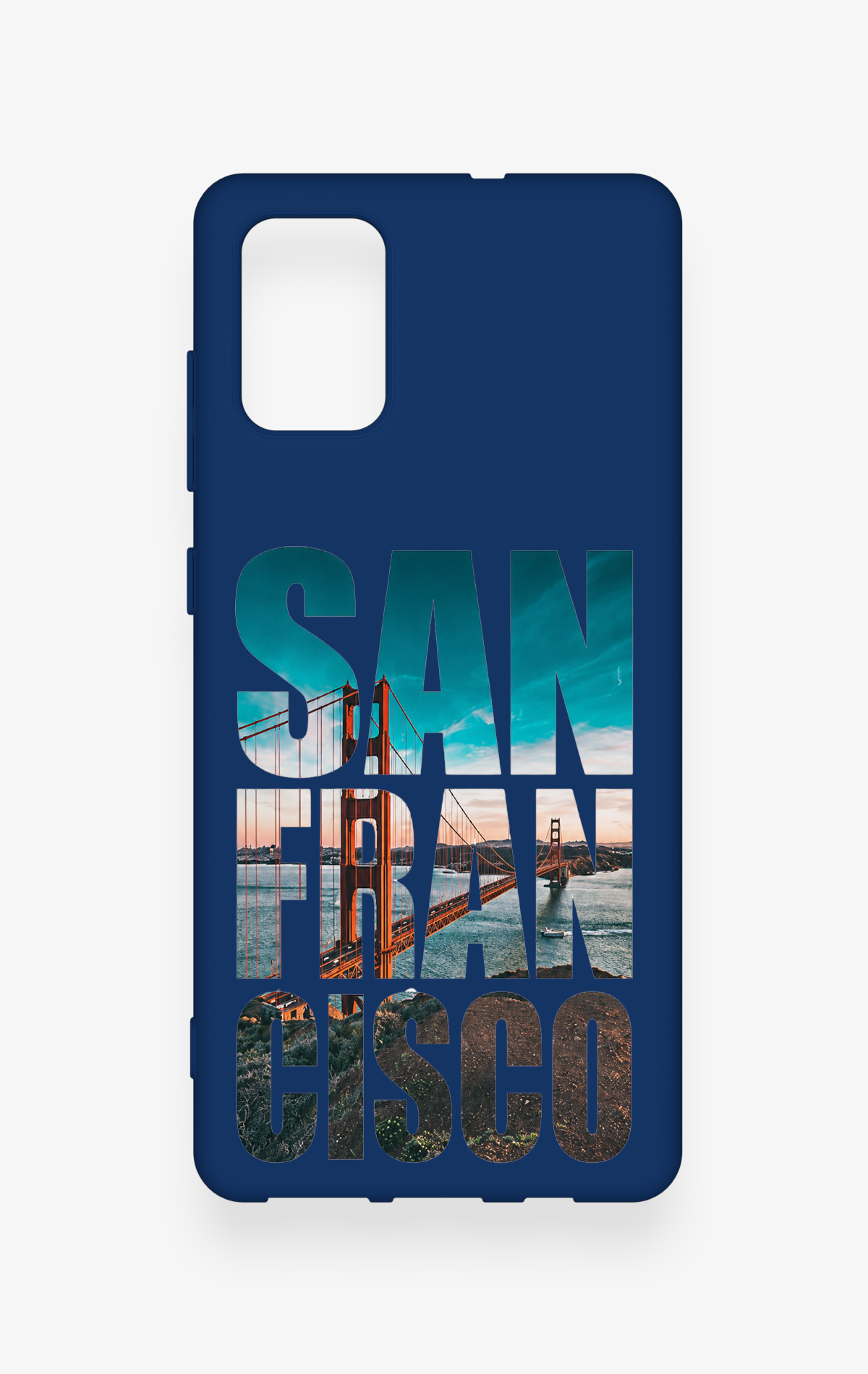 Samsung-A71 Uyumlu San Francisco Desenli Silikon Kılıf