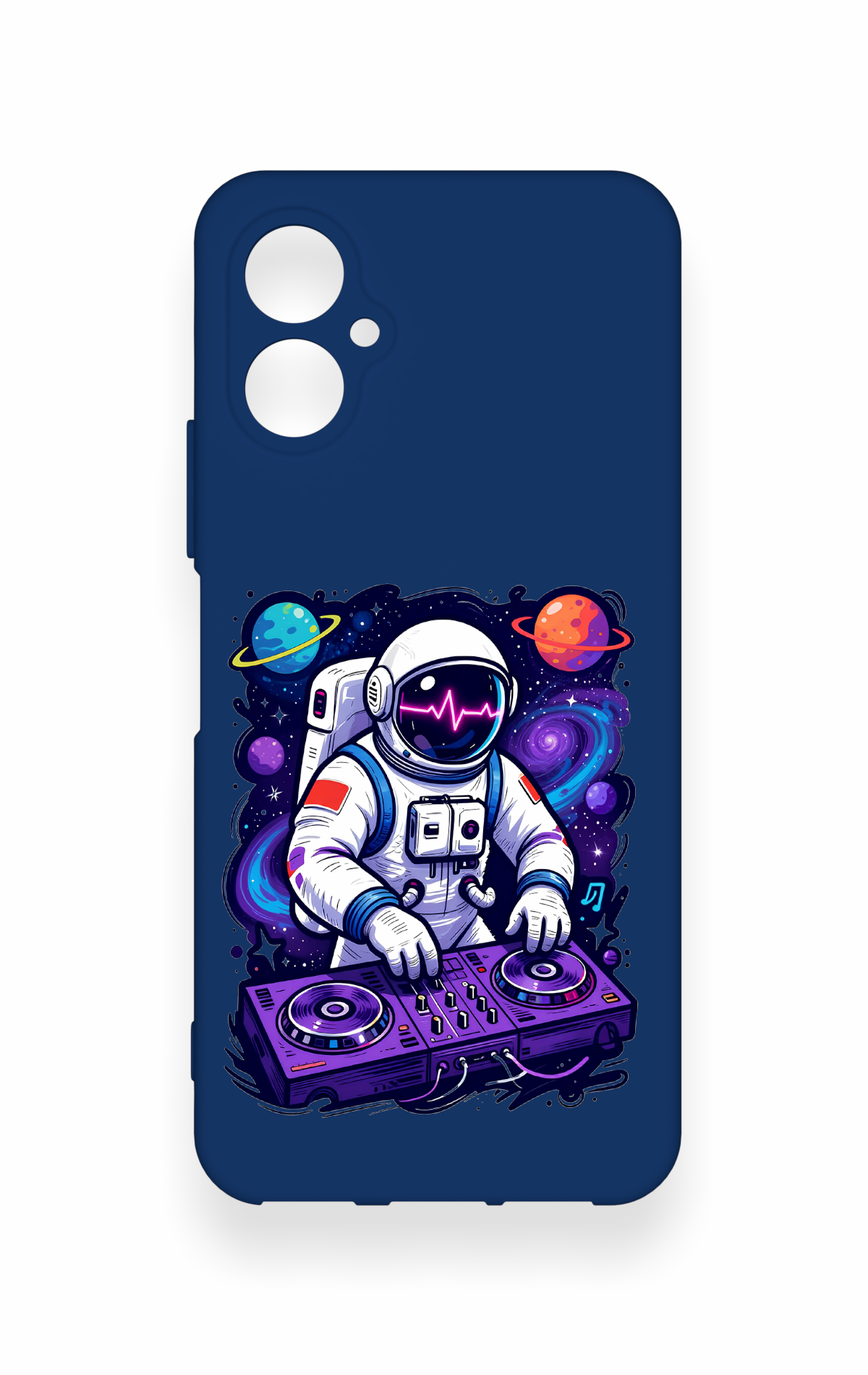 Omix X5 Uyumlu Astronot DJ Desenli Silikon Kılıf