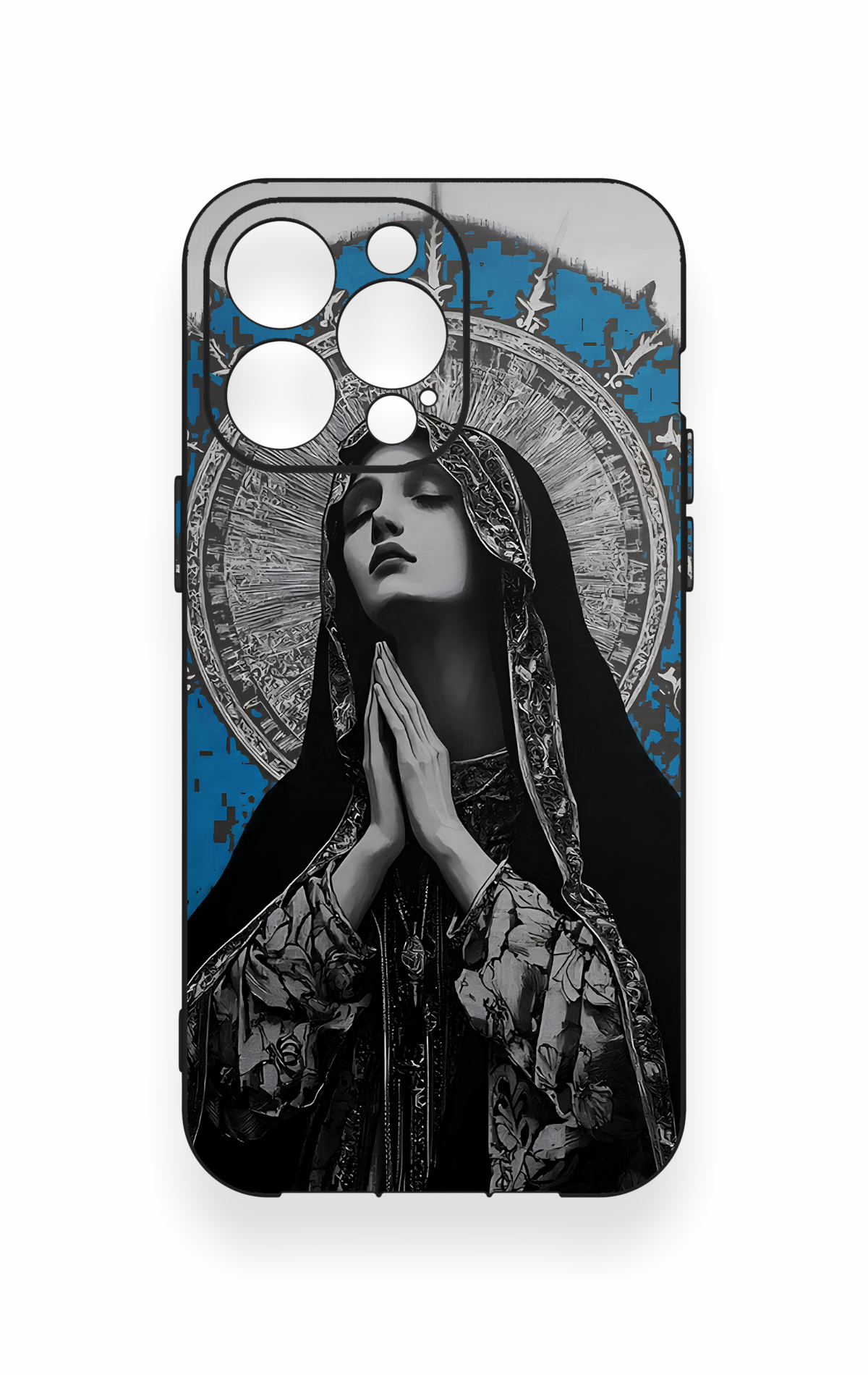 iPhone 14 Pro Max Uyumlu Rahibe Desenli Silikon Kılıf