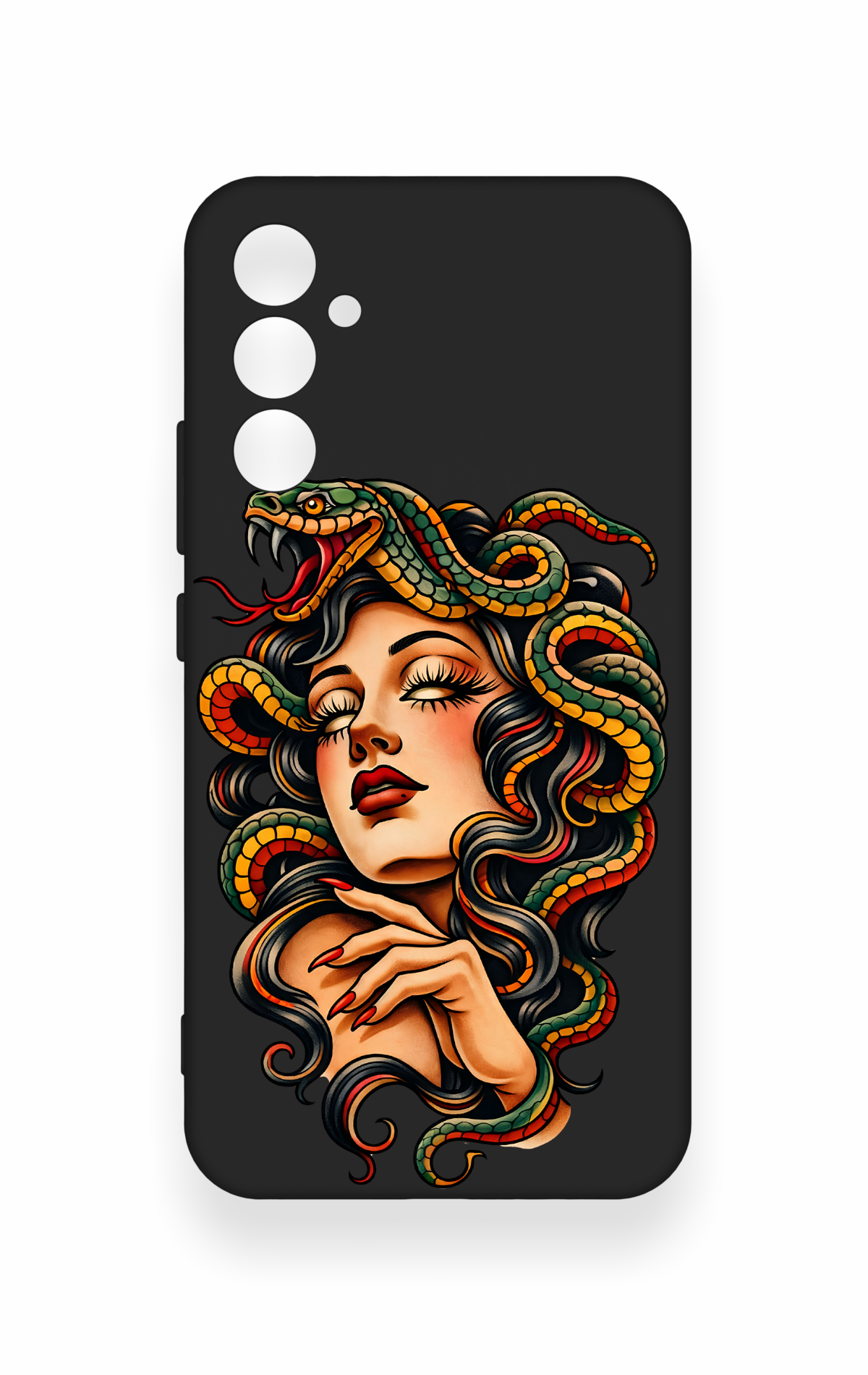 Samsung A34 Uyumlu Medusa Desenli Silikon Kılıf