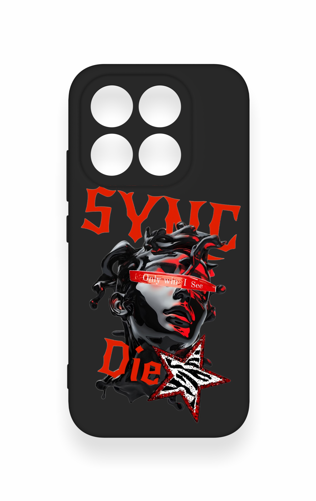 Mi 17 5G Uyumlu Sync Die Desenli Silikon Kılıf